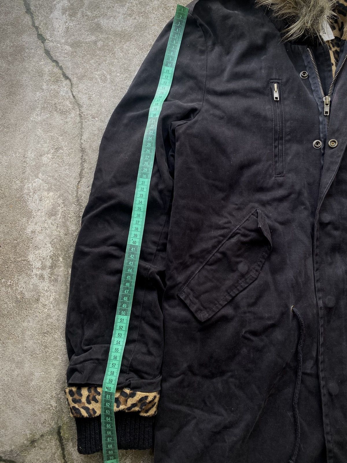If Six Was Nine × Japanese Brand × Le Grande Bleu (L.G.B.) ATTACHMENT LEOPARD BLACK PUNK GOTHIC FUR JACKET Size US L / EU 52-54 / 3 - 10 Thumbnail