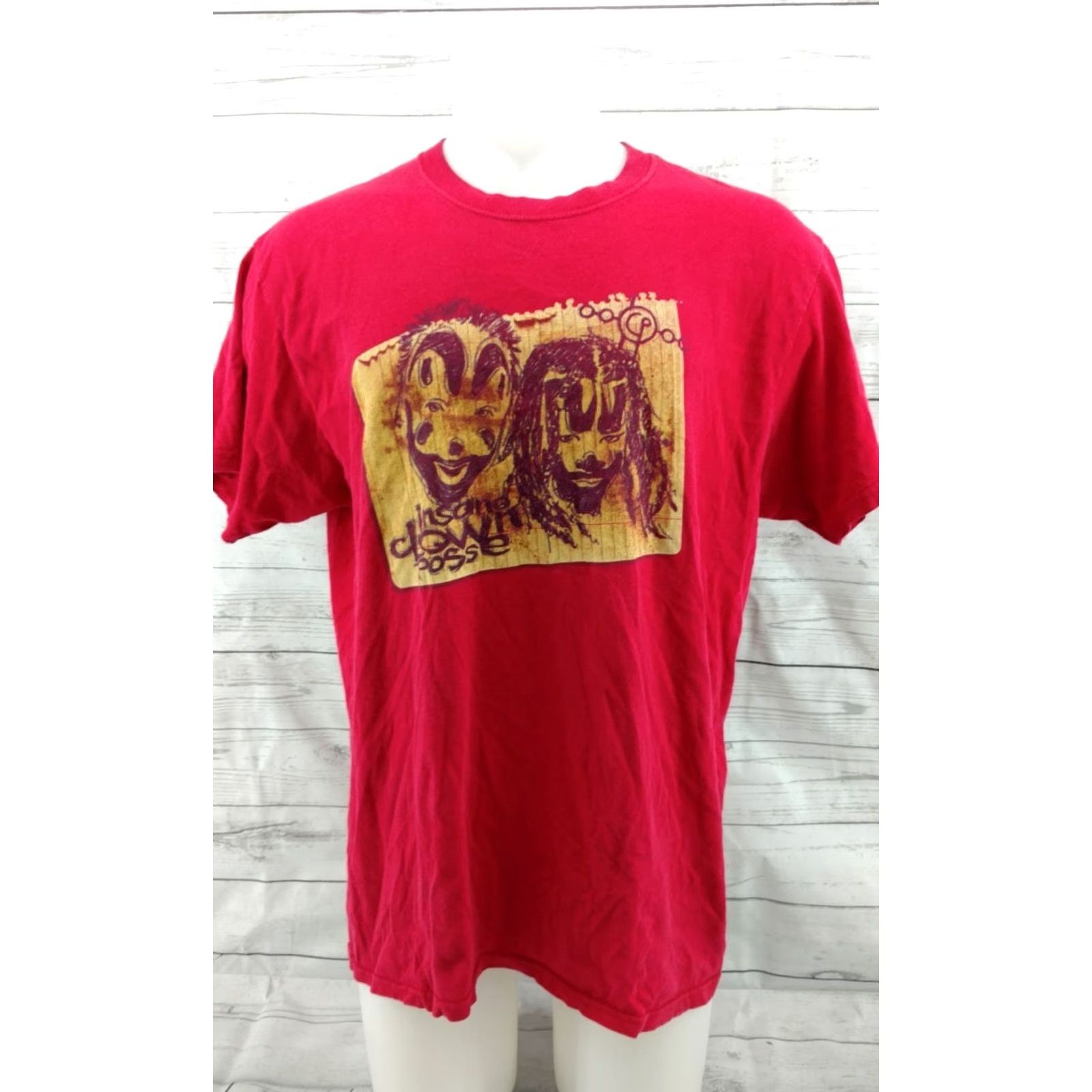 Vintage Men's Vintage Red Distressed ICP Juggalo T-Shirt Size XL Shirt Mens XL Red ICP T-Shirt Size US XL / EU 56 / 4 - 2 Thumbnail