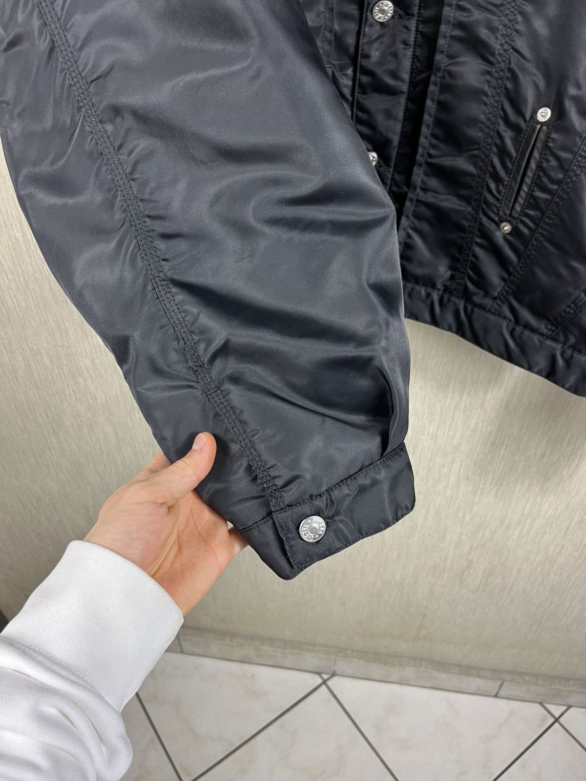 Diesel Vintage 90s Diesel Denver jacket workwear nylon leather boxy Size US XXL / EU 58 / 5 - 15 Thumbnail