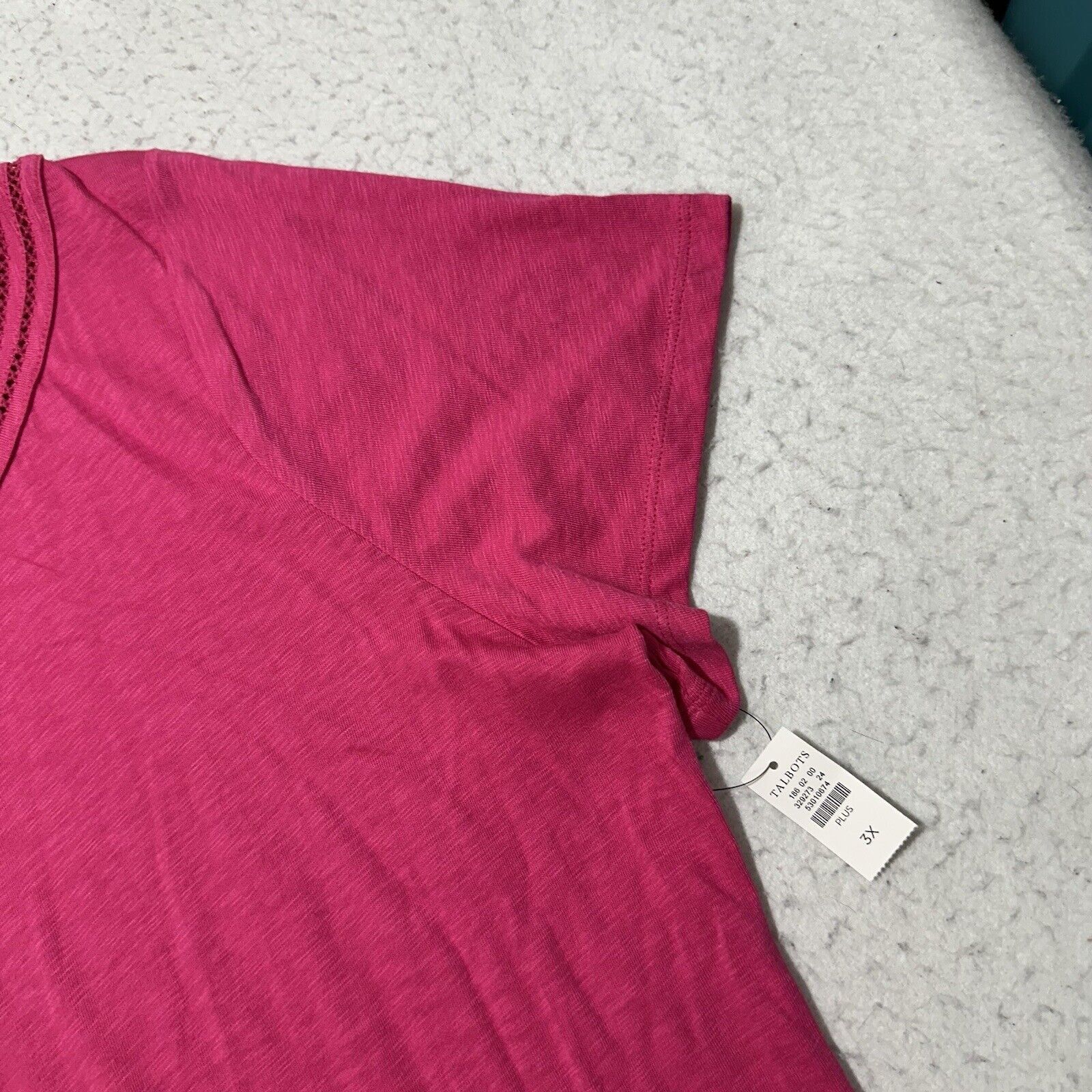 Other Talbots 3XL Short Sleeve Pink Modal Blend Pullover T Shirt Size 3XL / US 20-22 - 4 Thumbnail