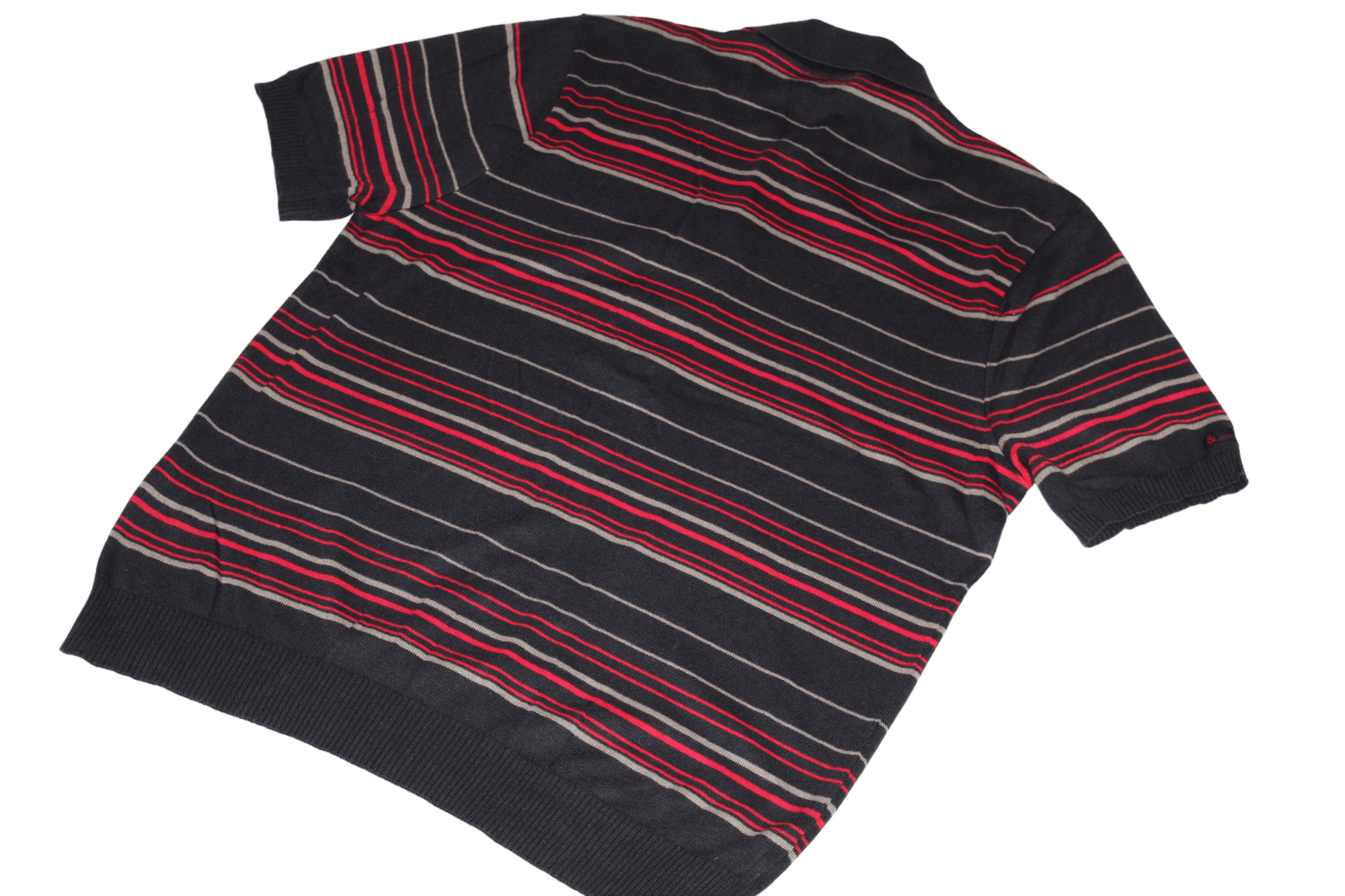 Dolce & Gabbana VTG Dolce & Gabbana Striped Cotton Blend Woven Polo Shirt Size US L / EU 52-54 / 3 - 13 Thumbnail