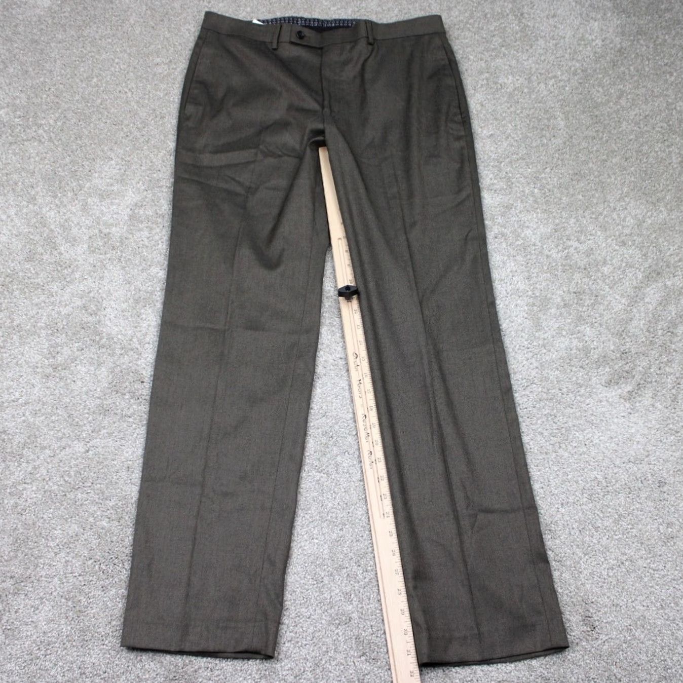 Ralph Lauren LAUREN Ralph Lauren Dress Pants Mens 34x32 Brown Flat Front Poly/Rayon Stretch Dress Pants Regular Mens Brown Size US 34 / EU 50 - 3 Thumbnail