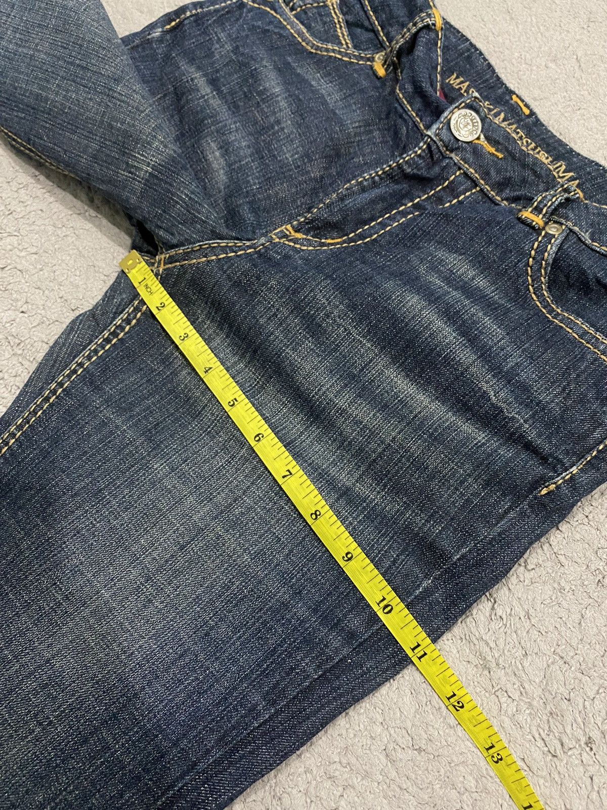 Masaki Matsushima Masaki Matsushima Flare Low Rise Stone Wash Designer Jeans Size US 30 / EU 46 - 12 Thumbnail