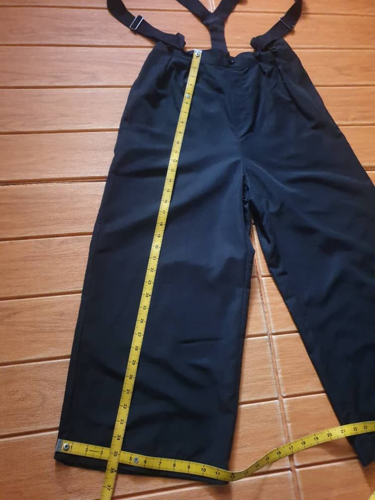 Japanese Brand Studio clip Japanese brand overall black pant Size 30" / US 8 / IT 44 - 9 Thumbnail