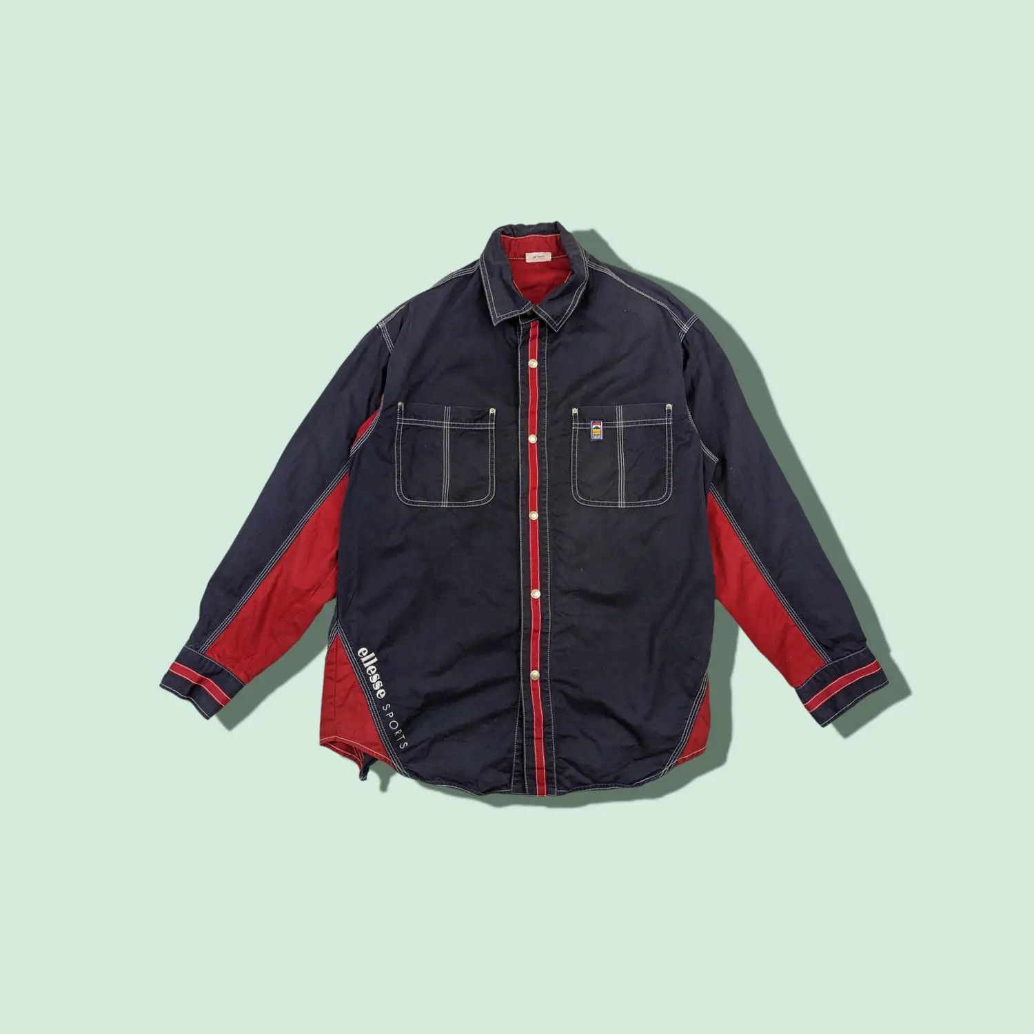 Ellesse ELLESSE Button Up Shirt Style Jacket Size US M / EU 48-50 / 2 - 1 Thumbnail