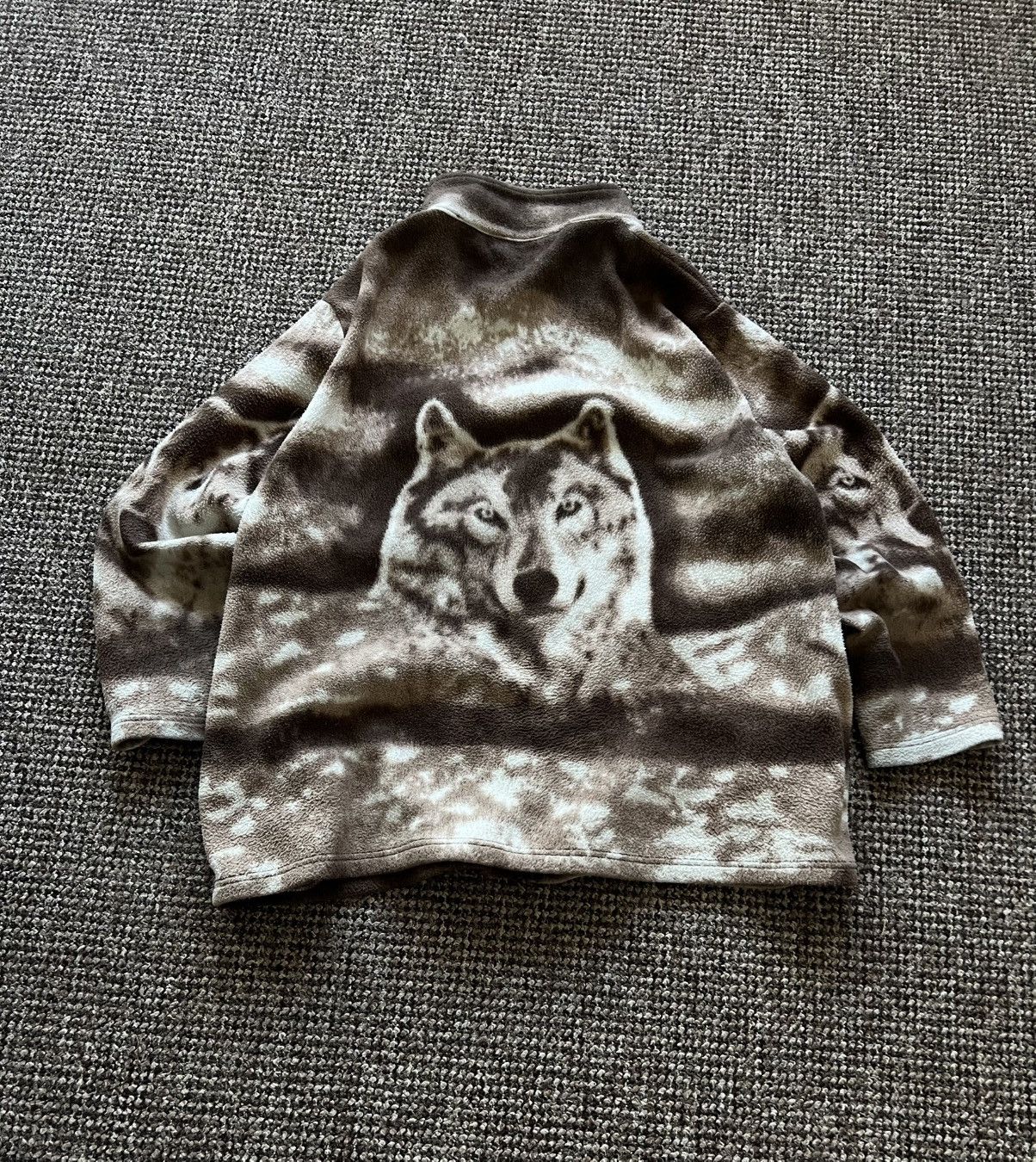Vintage Vintage Style Wolf Fleece jacket Y2K 90’s Made in USA Size US XL / EU 56 / 4 - 9 Thumbnail
