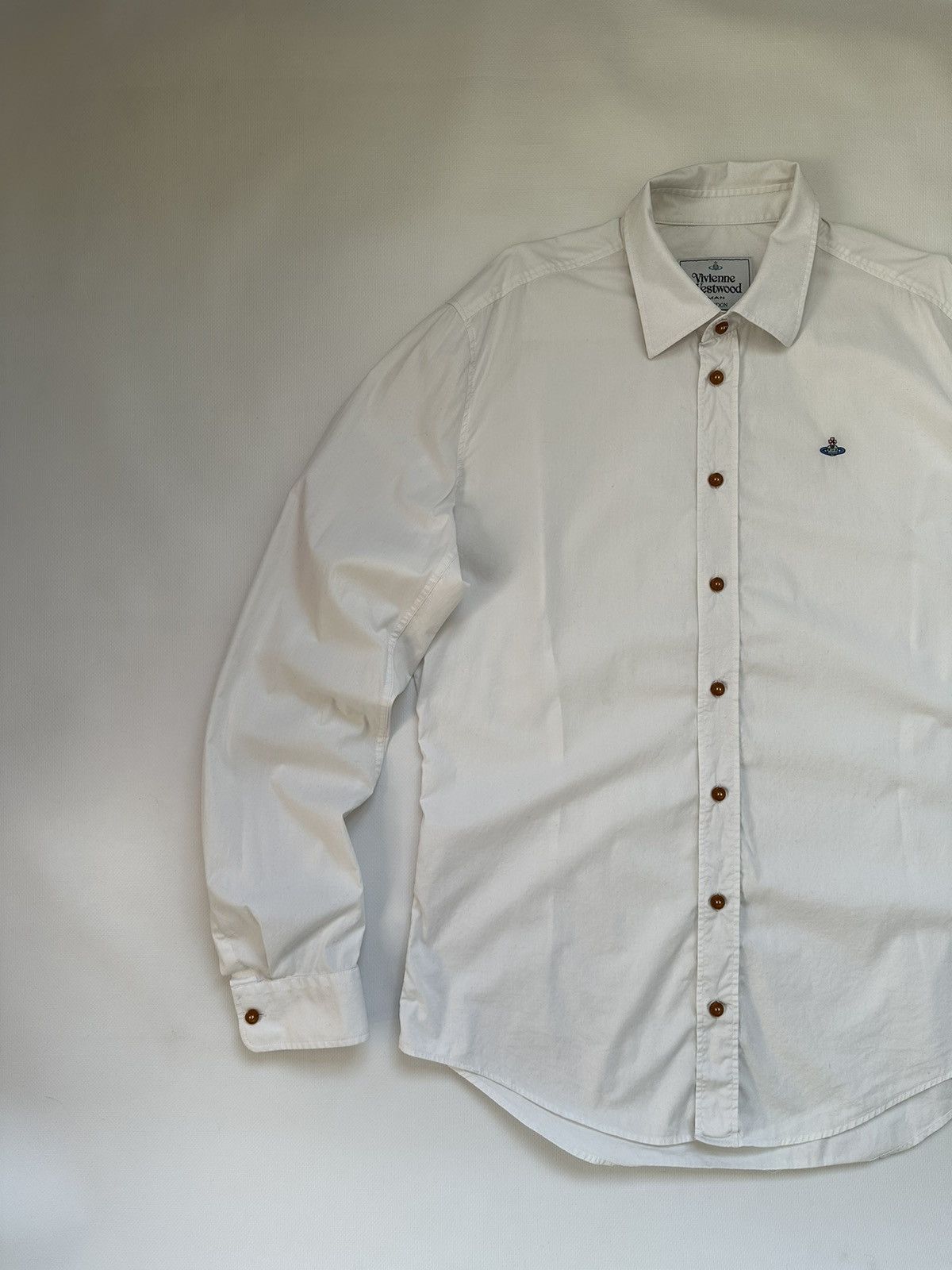 Vivienne Westwood Vintage Vivienne Westwood White Classic Buttons Shirt Size US L / EU 52-54 / 3 - 3 Thumbnail