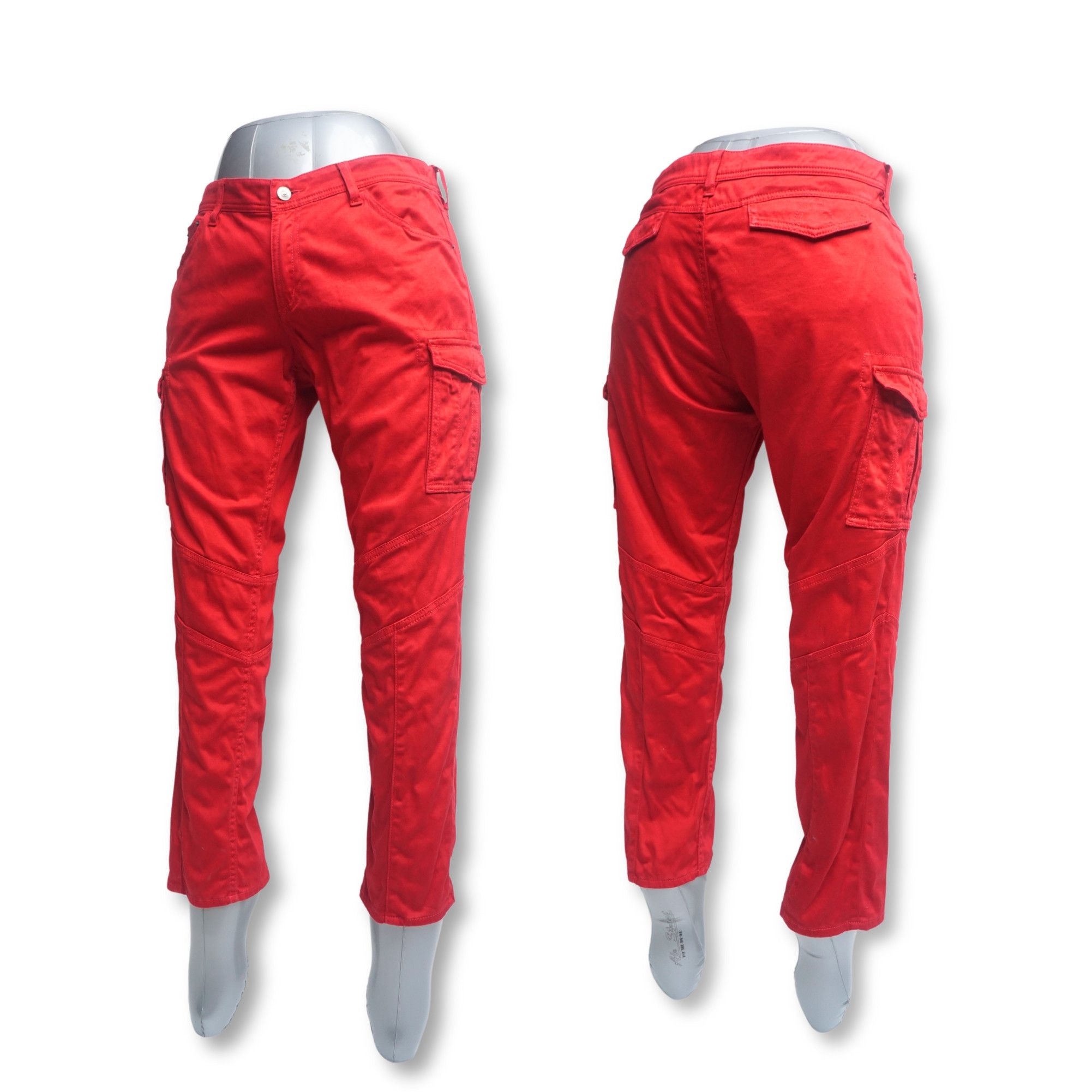 Japanese Brand INDIVI Low Rise Cargo Pants Size 32" / US 10 / IT 46 - 1 Thumbnail