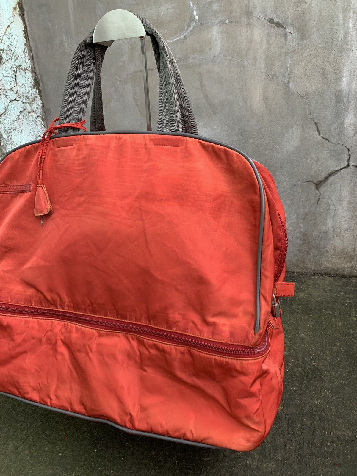 Prada Sport Red Nylon Duffle Bag Size ONE SIZE - 3 Thumbnail