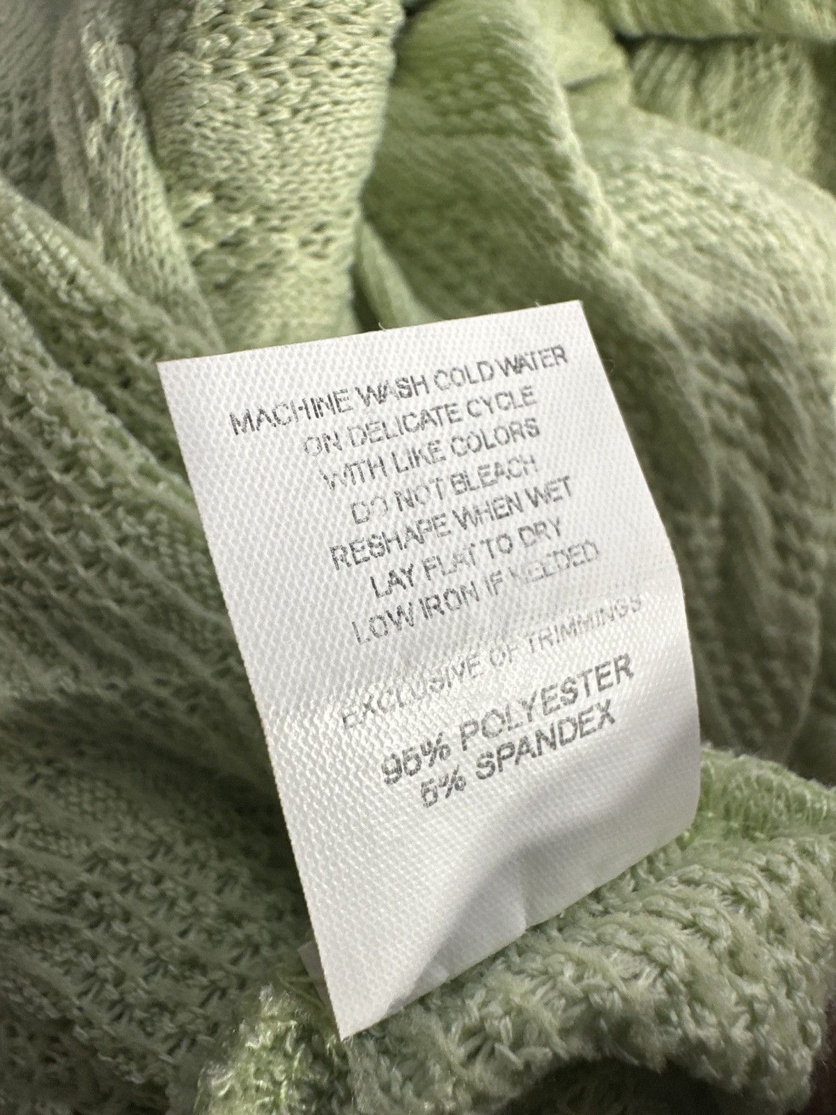 Other Antistar Lime Green Cropped Cable Knit Sweater Size M / US 6-8 / IT 42-44 - 6 Thumbnail