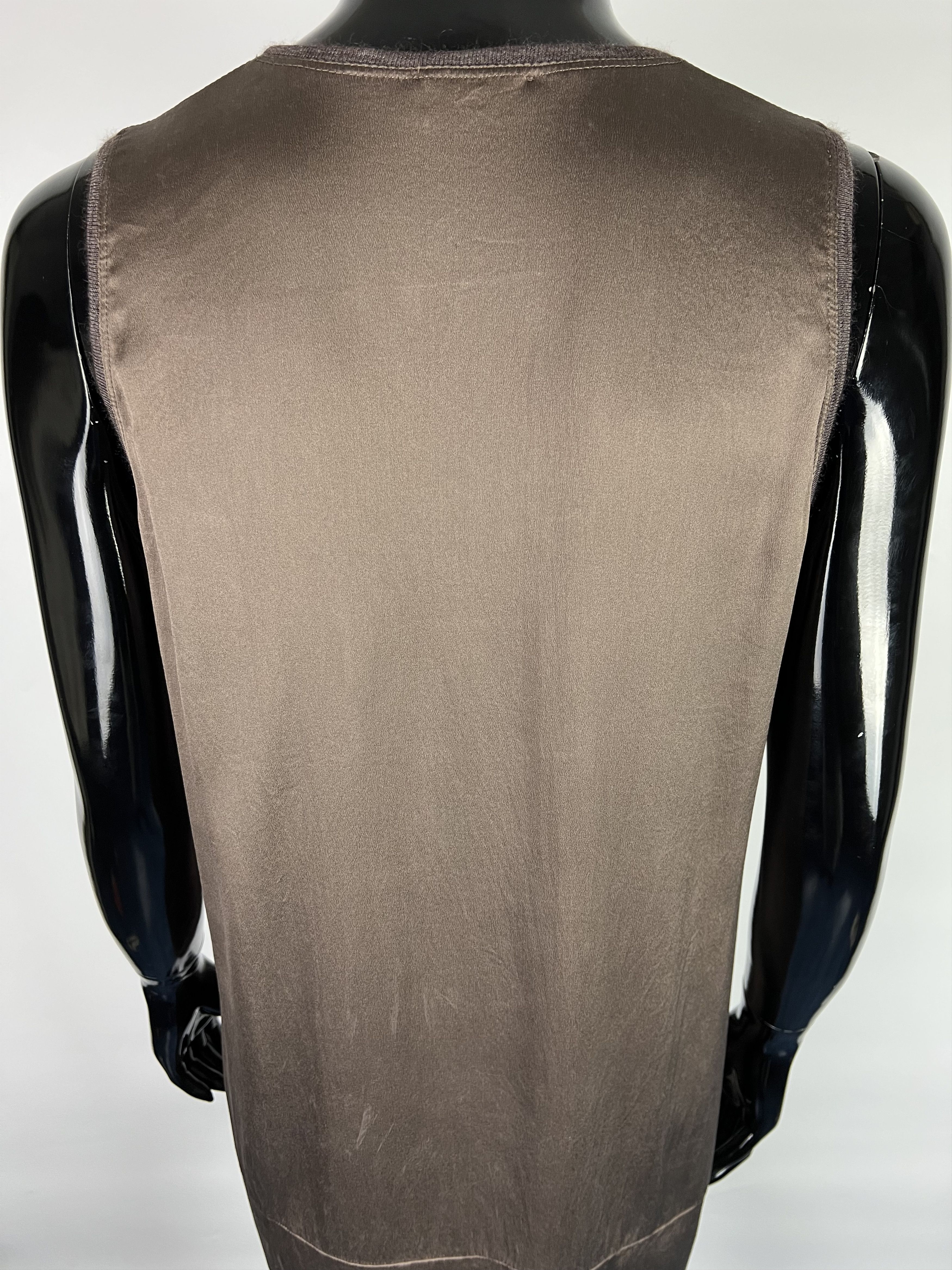 Brunello Cucinelli Brunello Cucinelli Sleeveless Silk Dress Size L/XL Size L / US 10 / IT 46 - 7 Thumbnail