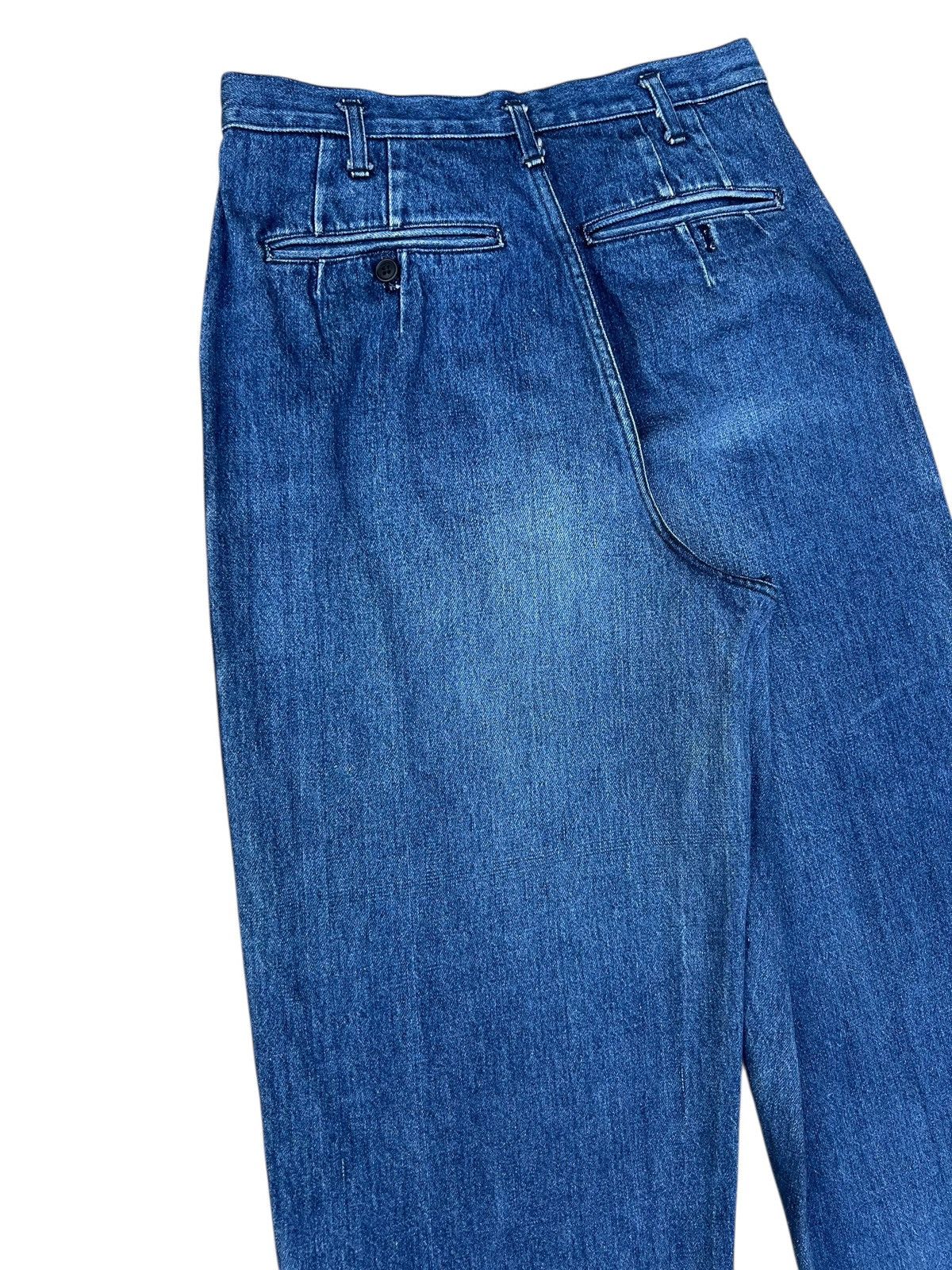 Yohji Yamamoto RARE! 80s Yohji Yamamoto Y’s For Men Fade Denim Baggy Jeans Size US 28 / EU 44 - 14 Thumbnail