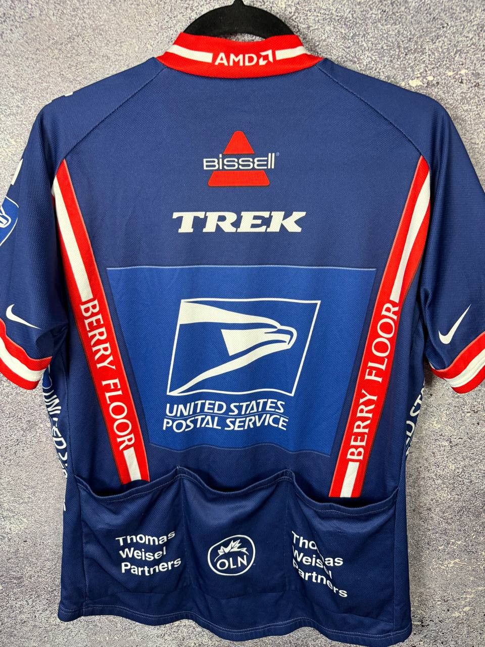 Bicycle × Nike × Vintage Nike Cycling US Jersey 2004 Trek Tour De France T Weisel Size US XL / EU 56 / 4 - 11 Thumbnail