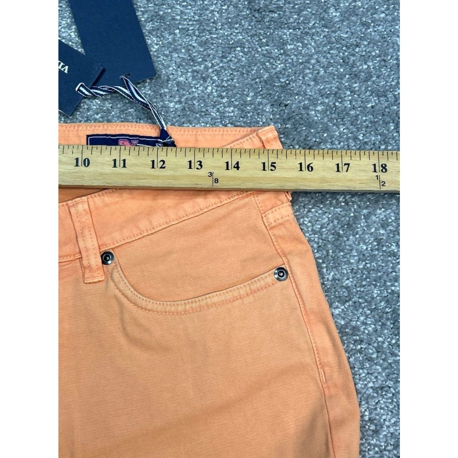 Vineyard Vines Vineyard Vines Broken Twill 5 Pocket Pants Men 31 Orange Cotton Stretch Straight Size US 31 - 3 Thumbnail