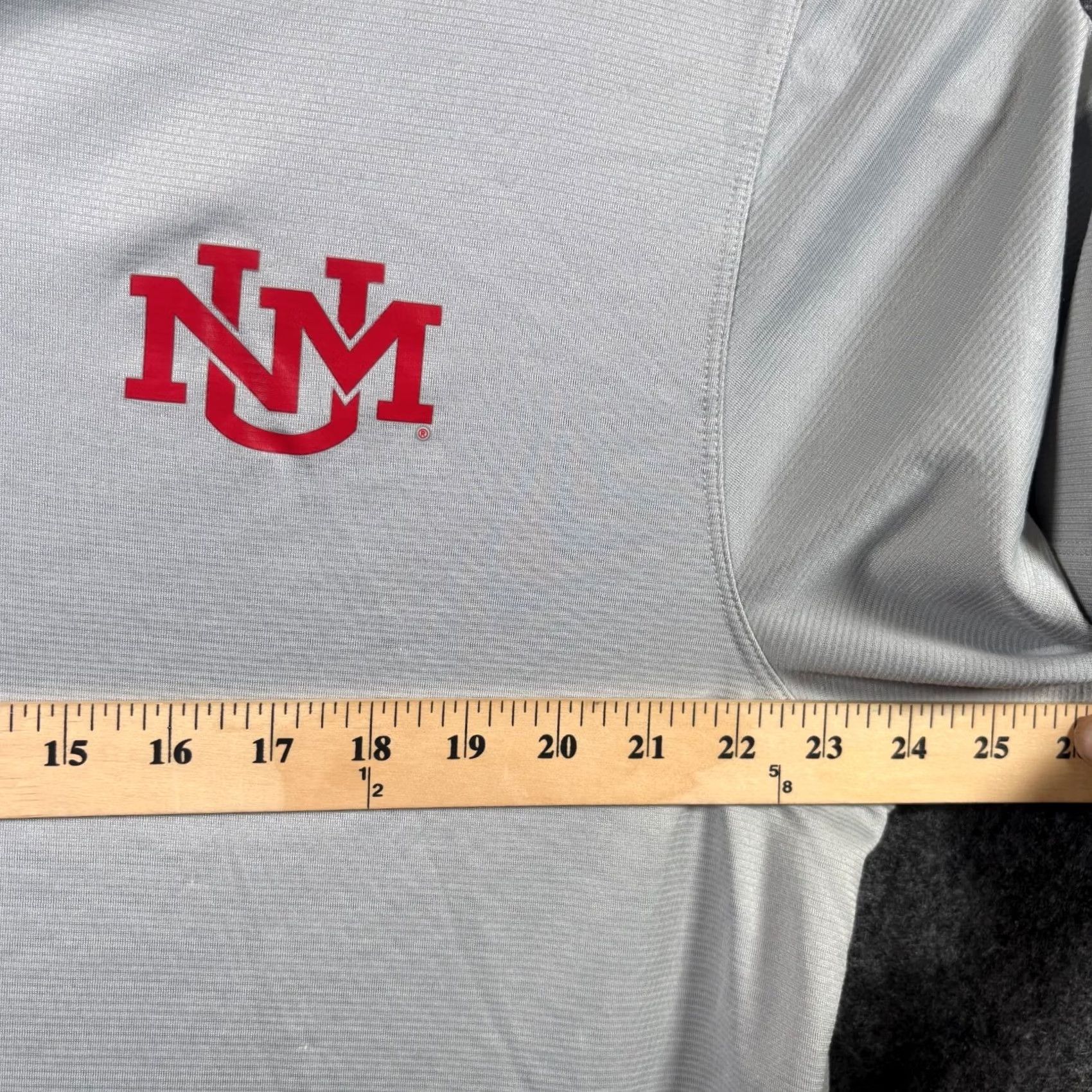 Nike Nike Dri-Fit Polo Shirt Men's XL Gray Polyester University of New Mexico Graphic Size US XL / EU 56 / 4 - 2 Thumbnail