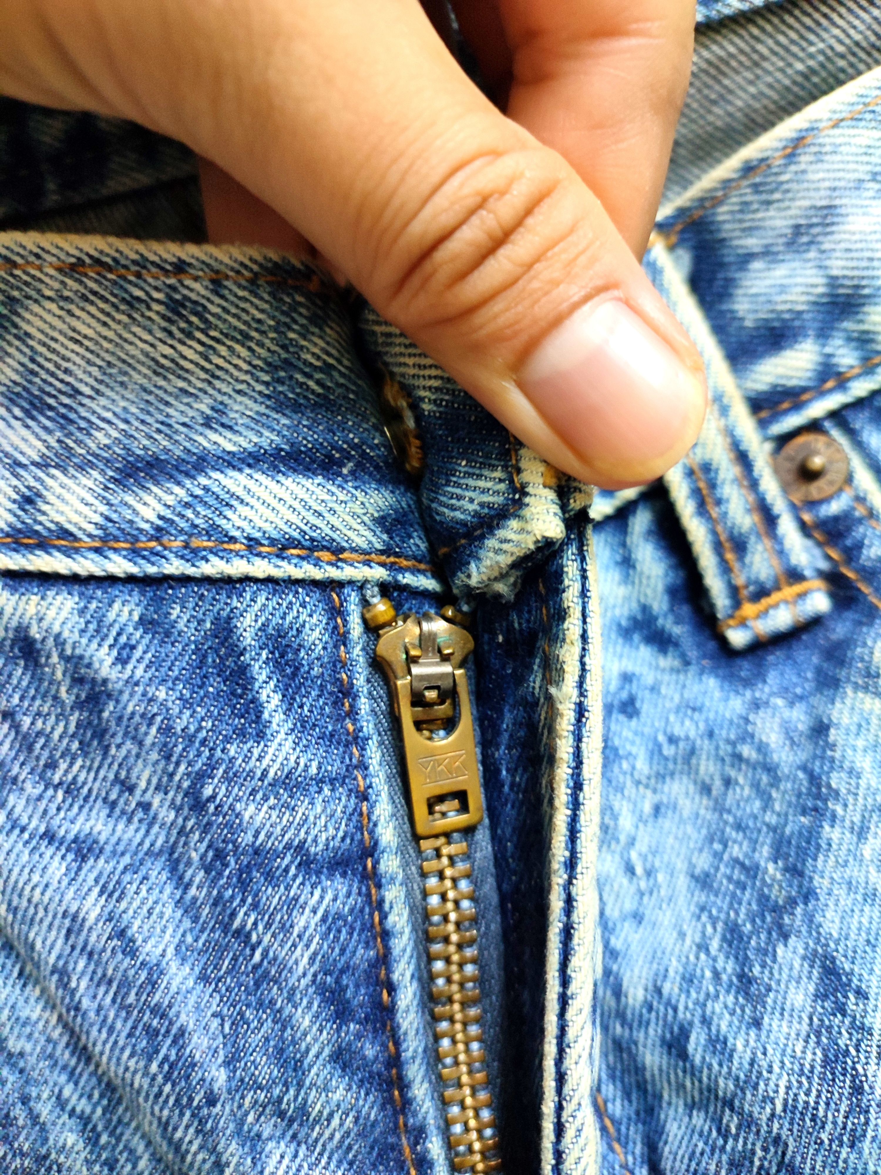 Japanese Brand Vintage Design Blue Way Acid Wash Denim Size US 31 - 11 Thumbnail