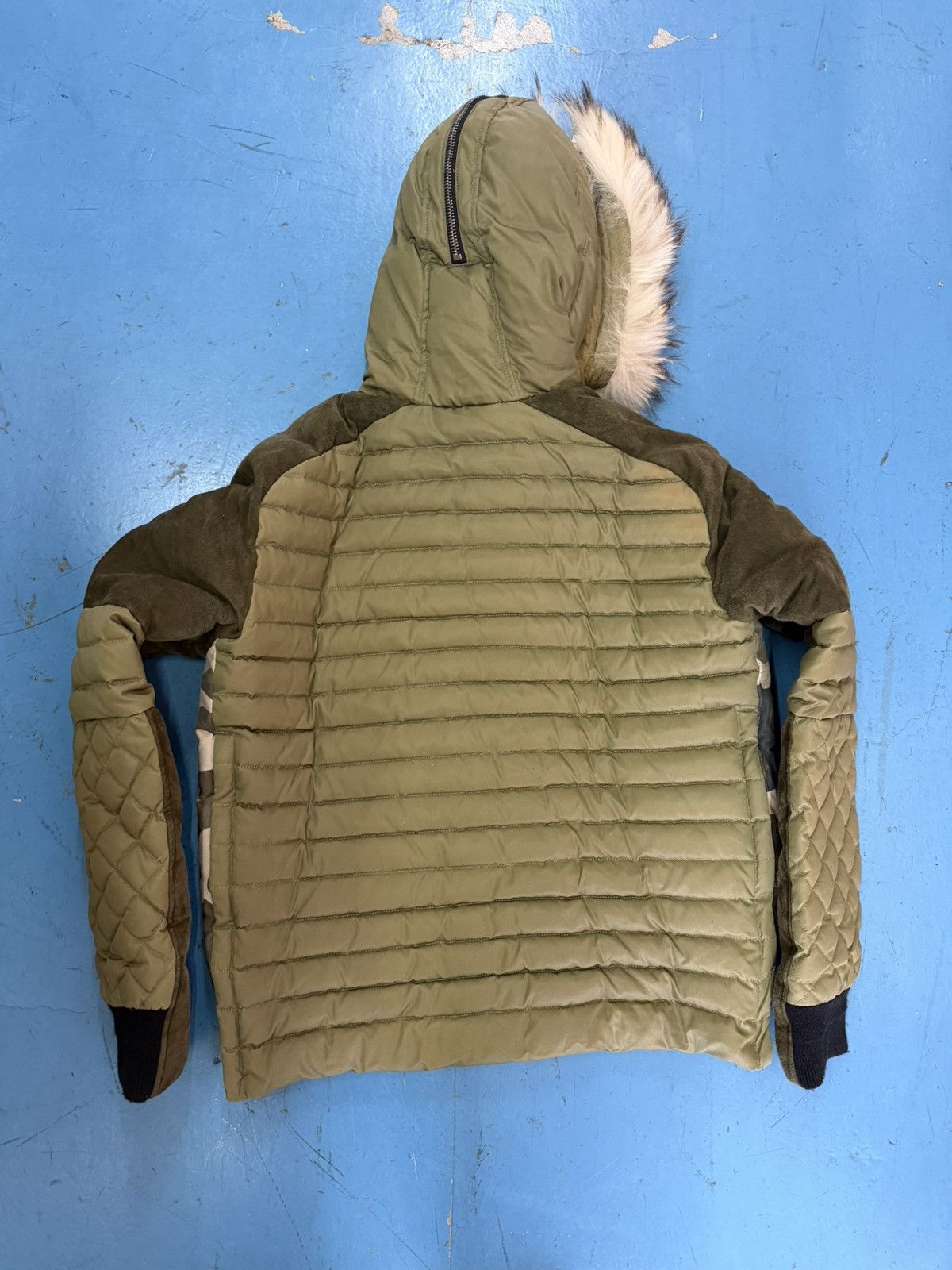 Balmain BALMAIN FW14 FUR TRIM CAMO PRINT QUILTED JACKET Size US XXL / EU 58 / 5 - 3 Thumbnail