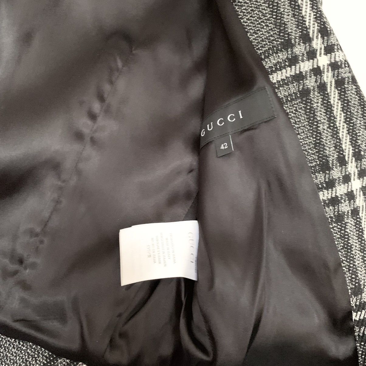 Gucci Gucci plaid wool blazer peplum Size S / US 4 / IT 40 - 6 Thumbnail