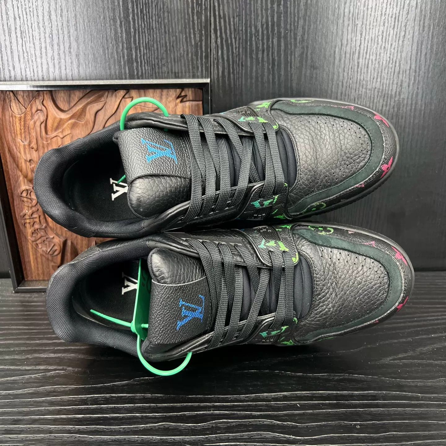Louis Vuitton LV Trainer Black Color Blocked Size US 8 / EU 41 - 8 Thumbnail