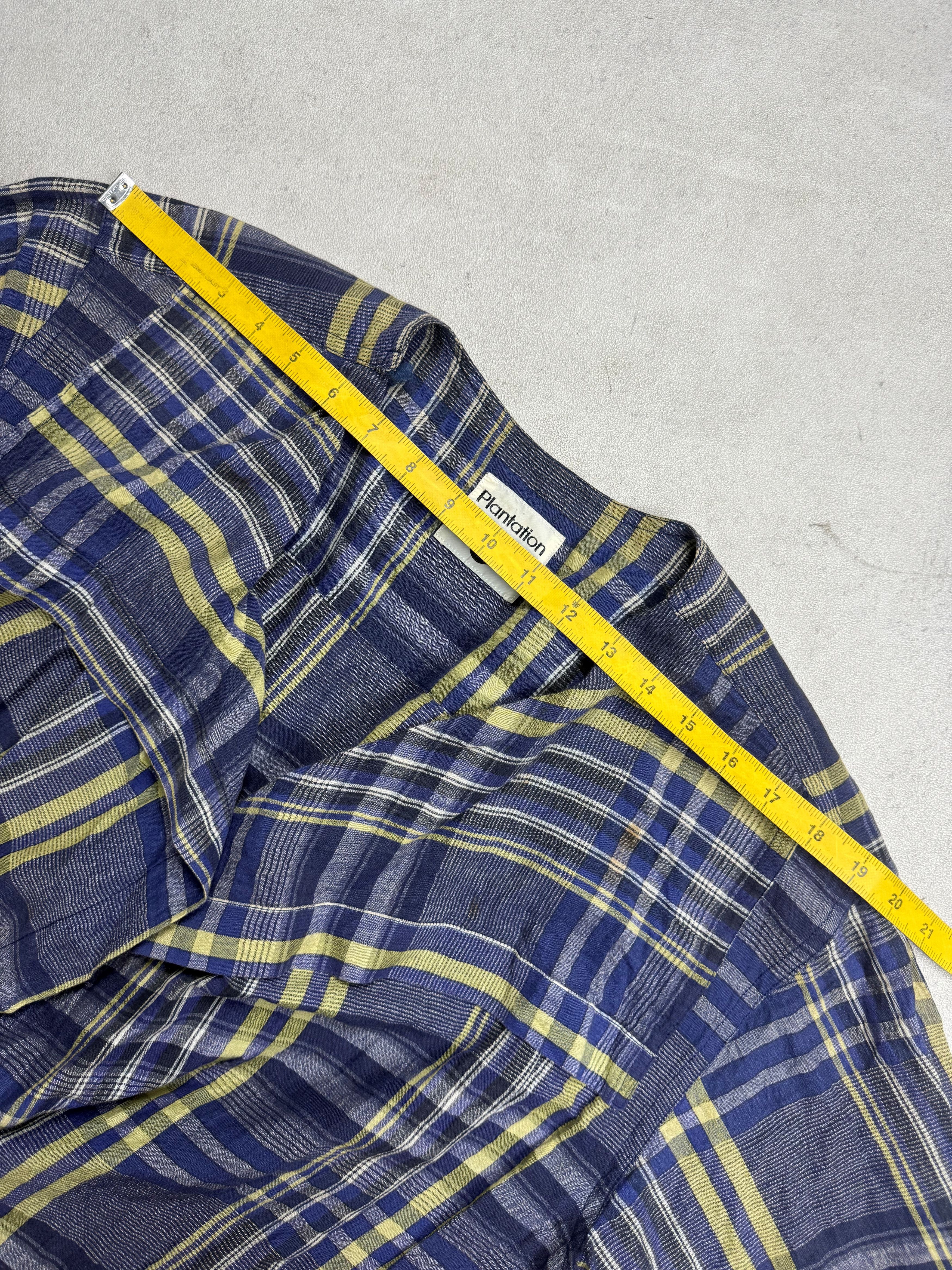 Issey Miyake Plantation Issey Miyake Plaid Outer Shirt Size M / US 6-8 / IT 42-44 - 16 Thumbnail