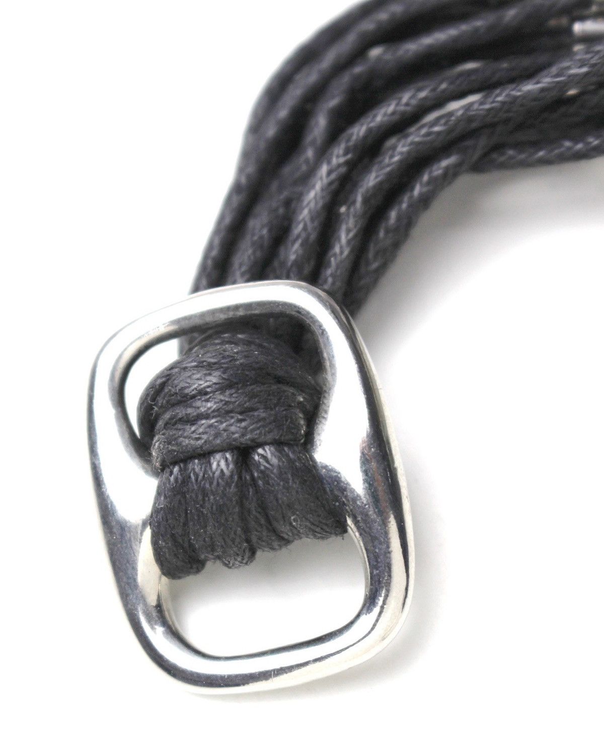 Hysteric Glamour 2000S JAPANESE MADE MULTI-STRAND BLACK CORD METAL BRACELET Size ONE SIZE - 4 Thumbnail
