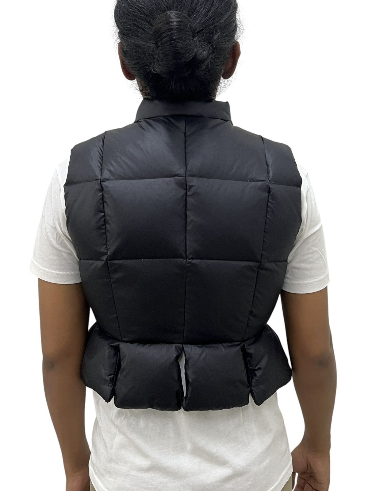 Yohji Yamamoto 1980s Workshop Yohji Yamamoto Feather Cropped Puffer Vest Size US XS / EU 42 / 0 - 3 Thumbnail