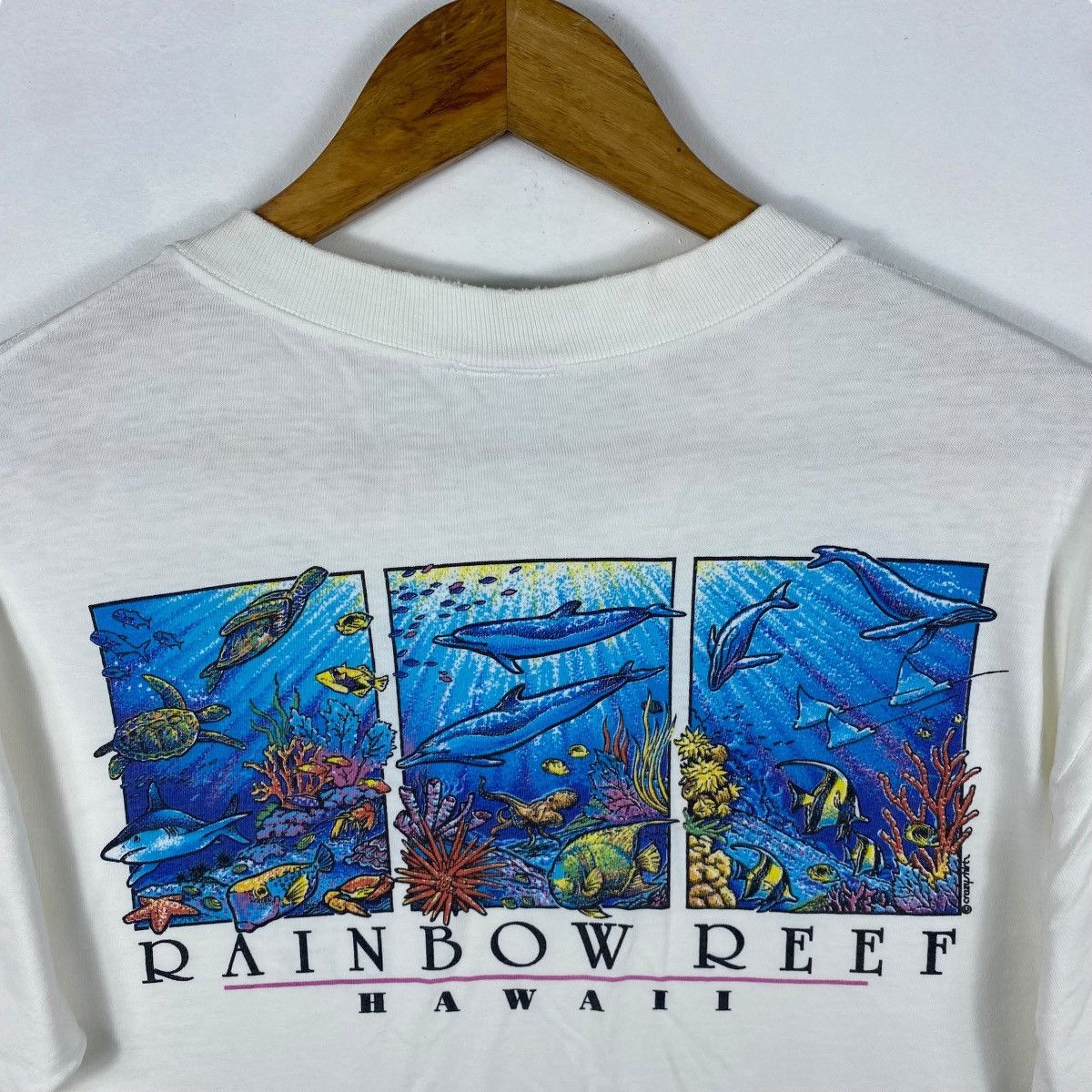 Vintage Vintage 90's Crazy Shirts RAINBOW REEF HAWAII Graphic Size US M / EU 48-50 / 2 - 2 Thumbnail