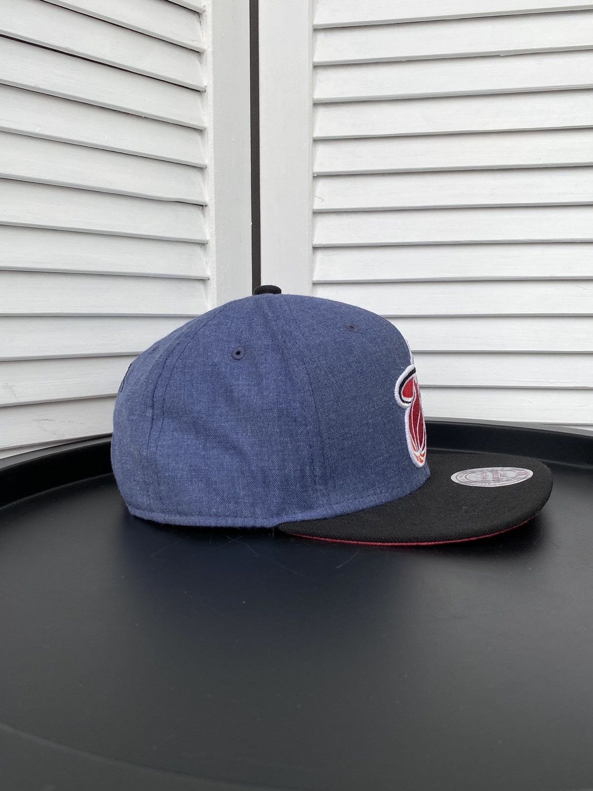 Mitchell & Ness × NBA Mitchell Ness Miami Heat NBA Basketball Denim Snapback Cap Size ONE SIZE - 5 Thumbnail