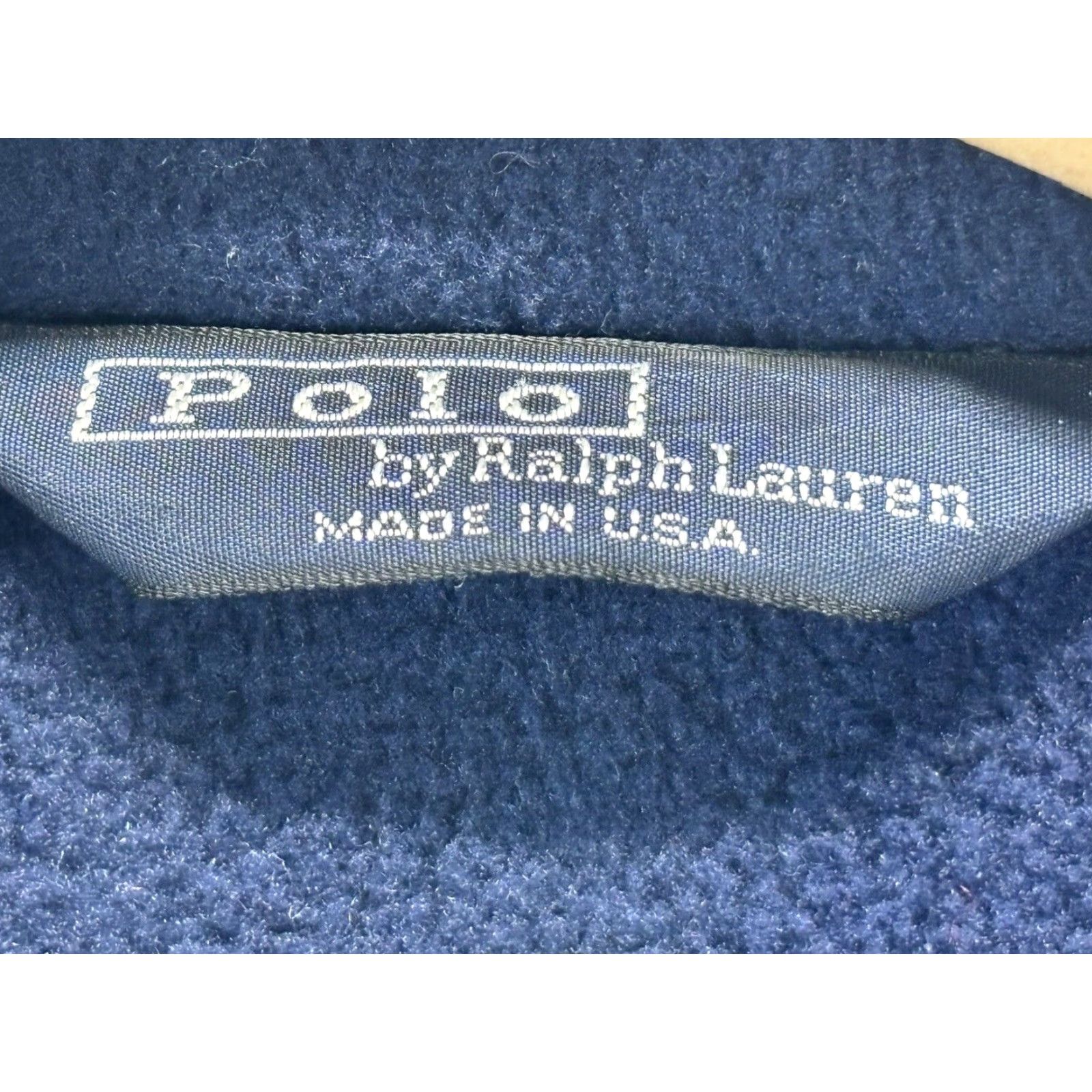 Ralph Lauren Vintage Ralph Lauren Polo Fleece Bomber Jacket XL Navy Pony Logo 90s Made USA Mens XLarge Size US XL / EU 56 / 4 - 5 Thumbnail