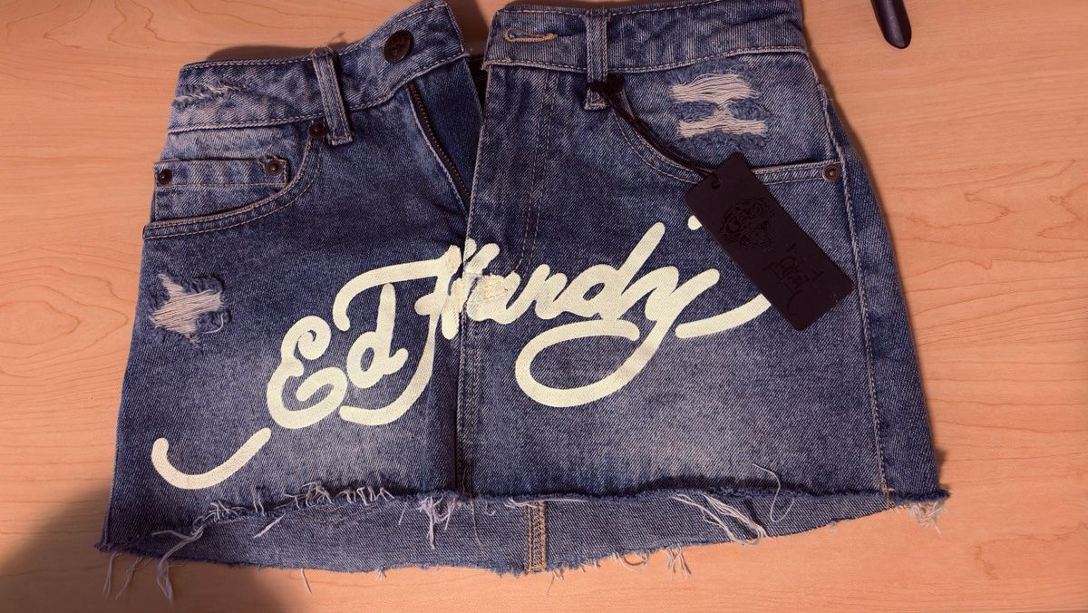 Ed Hardy Ed Hardy Mini Skirt Size 26" / US 2 / IT 38 - 1 Thumbnail