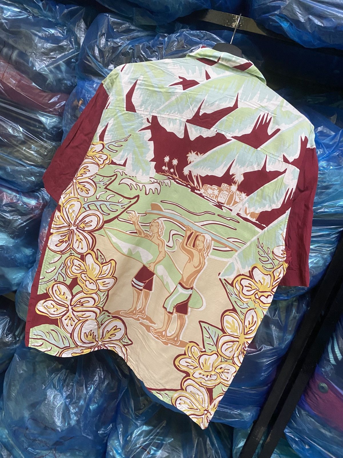 Japanese Brand Vintage 1998 Paradise Okinawa x Kinki Aloha Shirt Surfer Size US M / EU 48-50 / 2 - 8 Thumbnail