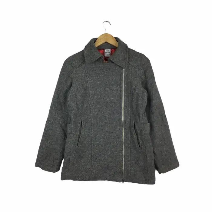 Adidas Vtg ADIDAS 3 Stripes Wool Peacoat Jacket Windbreaker Trench Size M / US 6-8 / IT 42-44 - 1 Thumbnail