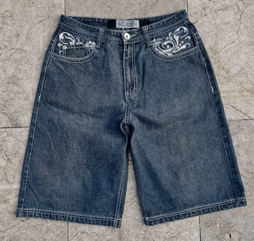 Japanese Brand Retro American Denim Shorts Hip Hop Size US 32 / EU 48 - 6 Thumbnail