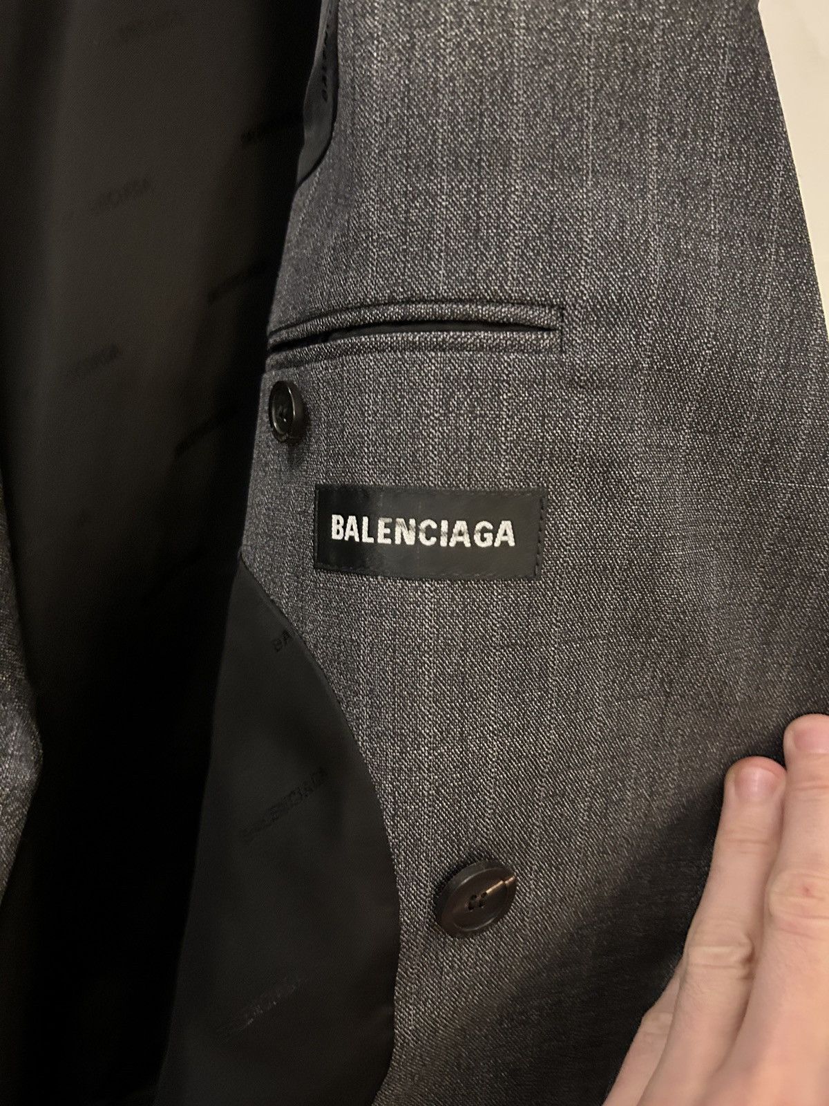 Balenciaga Balenciaga Men’s Blazer Size 46L - 7 Thumbnail