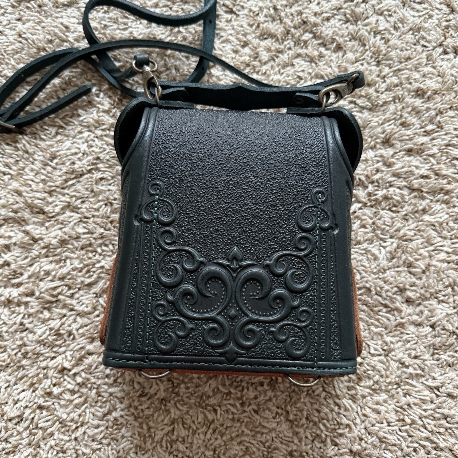 Other $125 Lymar Leather Crossbody Purse Bag Shoulder Strap Mini Size ONE SIZE - 3 Thumbnail