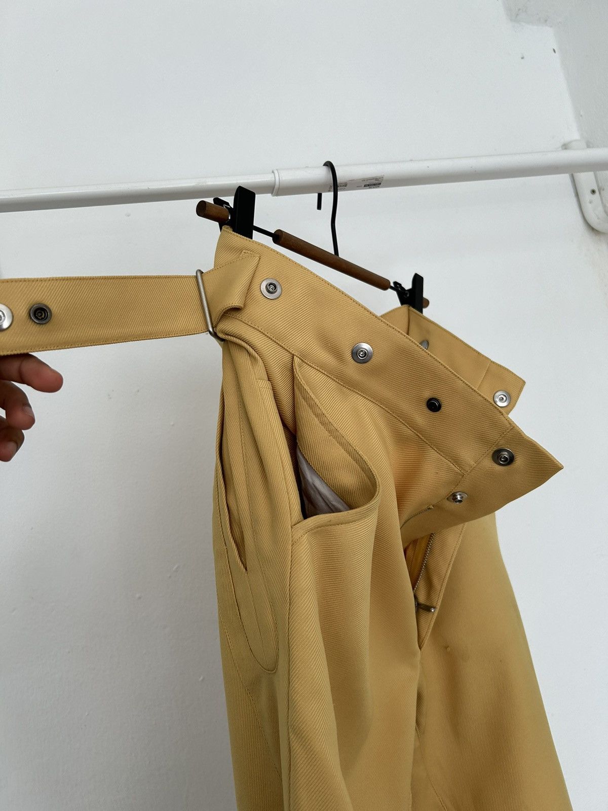 Kiko Kostadinov Ss19 tajima yellow utility trousers Size US 30 / EU 46 - 15 Thumbnail
