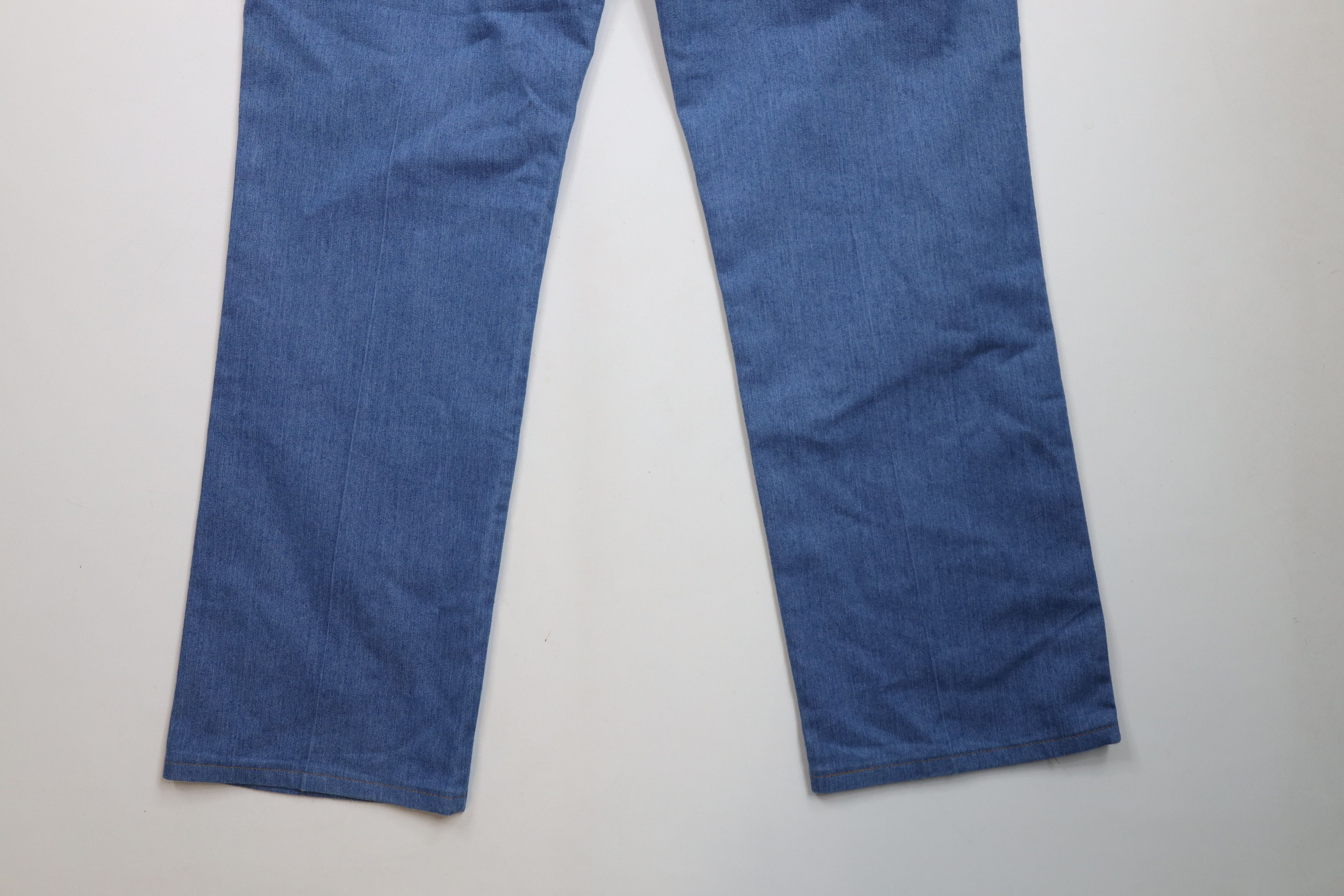 Vintage × Wrangler Vintage 90s Wrangler Faded Flared Wide Leg Denim Jeans Blue Size US 40 / EU 56 - 12 Thumbnail