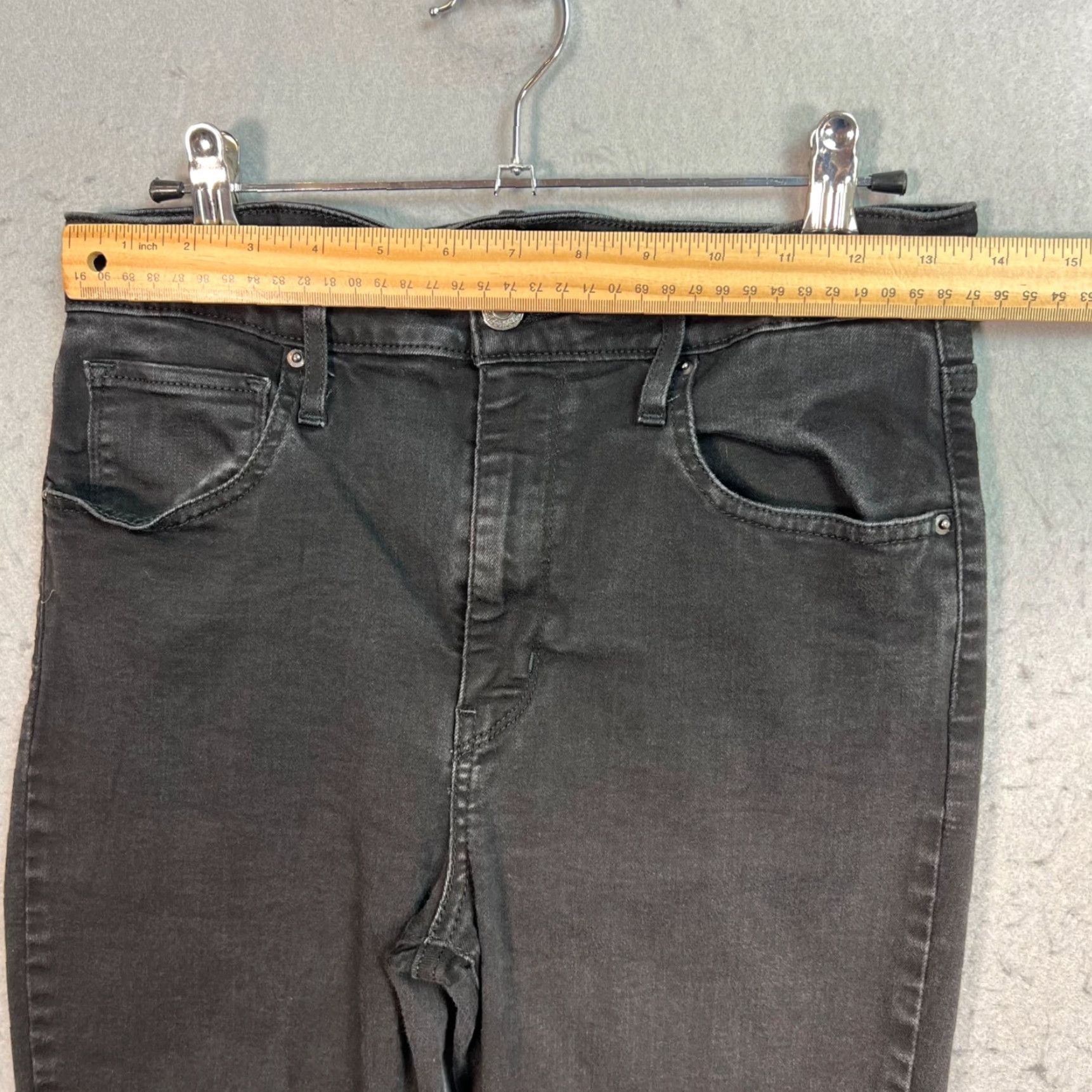 Levi's Levi's Womens 721 High Rise Skinny Jeans Size 30 Black Cotton Blend Stretch Size 30" / US 8 / IT 44 - 6 Thumbnail