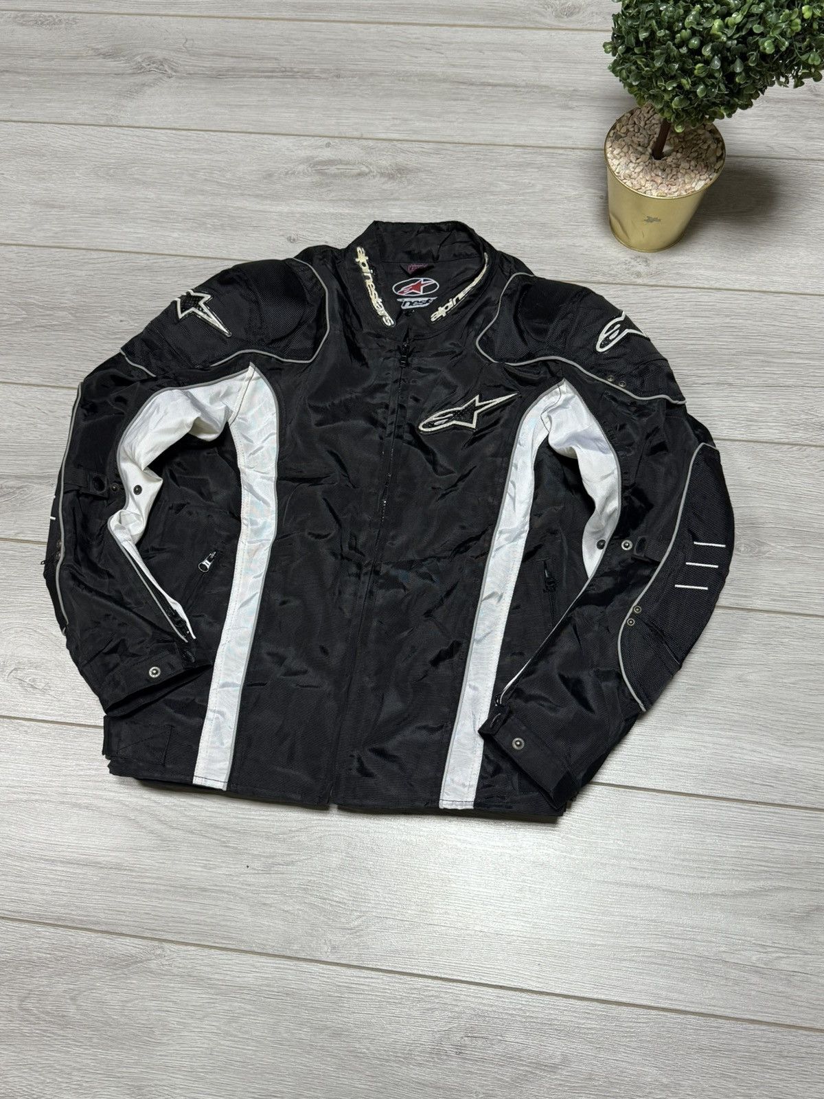 Alpinestars Alpinestars vintage racing moto protection jacket big logo Size US M / EU 48-50 / 2 - 3 Thumbnail