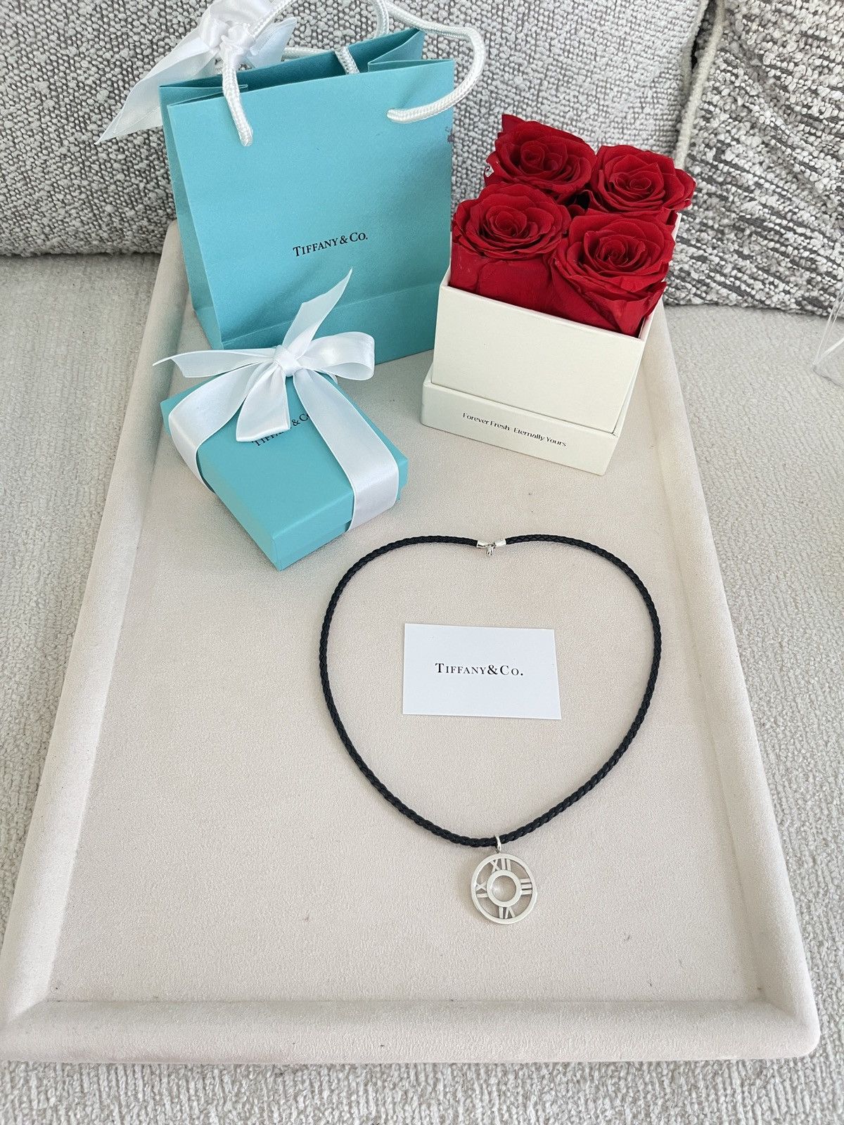 Tiffany & Co. Tiffany & Co. Atlas Charm on Leather Cord sz. 19.5 NEW Size ONE SIZE - 17 Thumbnail