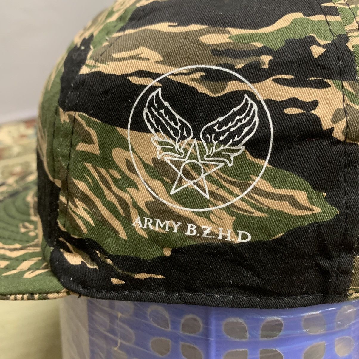 Japanese Brand VINTAGE ARMY B.Z.H.D TIGER STRIPE CAP Size ONE SIZE - 4 Thumbnail