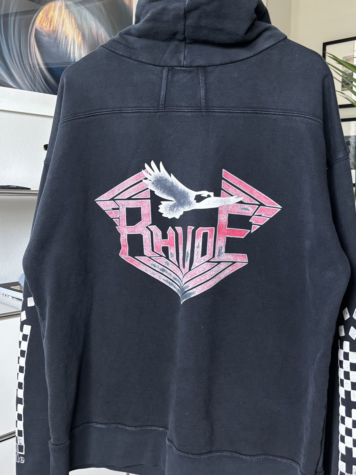 Rhude RHUDE MALIBU RACING WASHED HOODIE Size US M / EU 48-50 / 2 - 4 Thumbnail