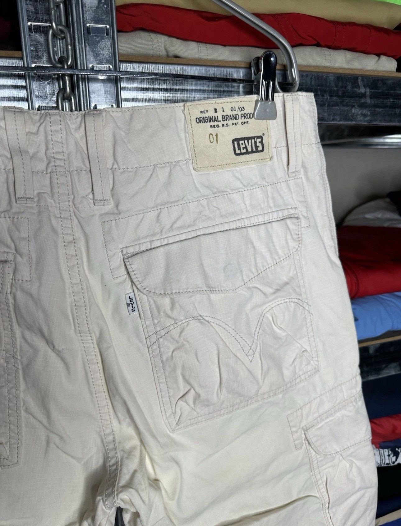 Levi's Levi’s Vintage TRASHED Cargo Aviation Shorts Size US 34 / EU 50 - 3 Thumbnail