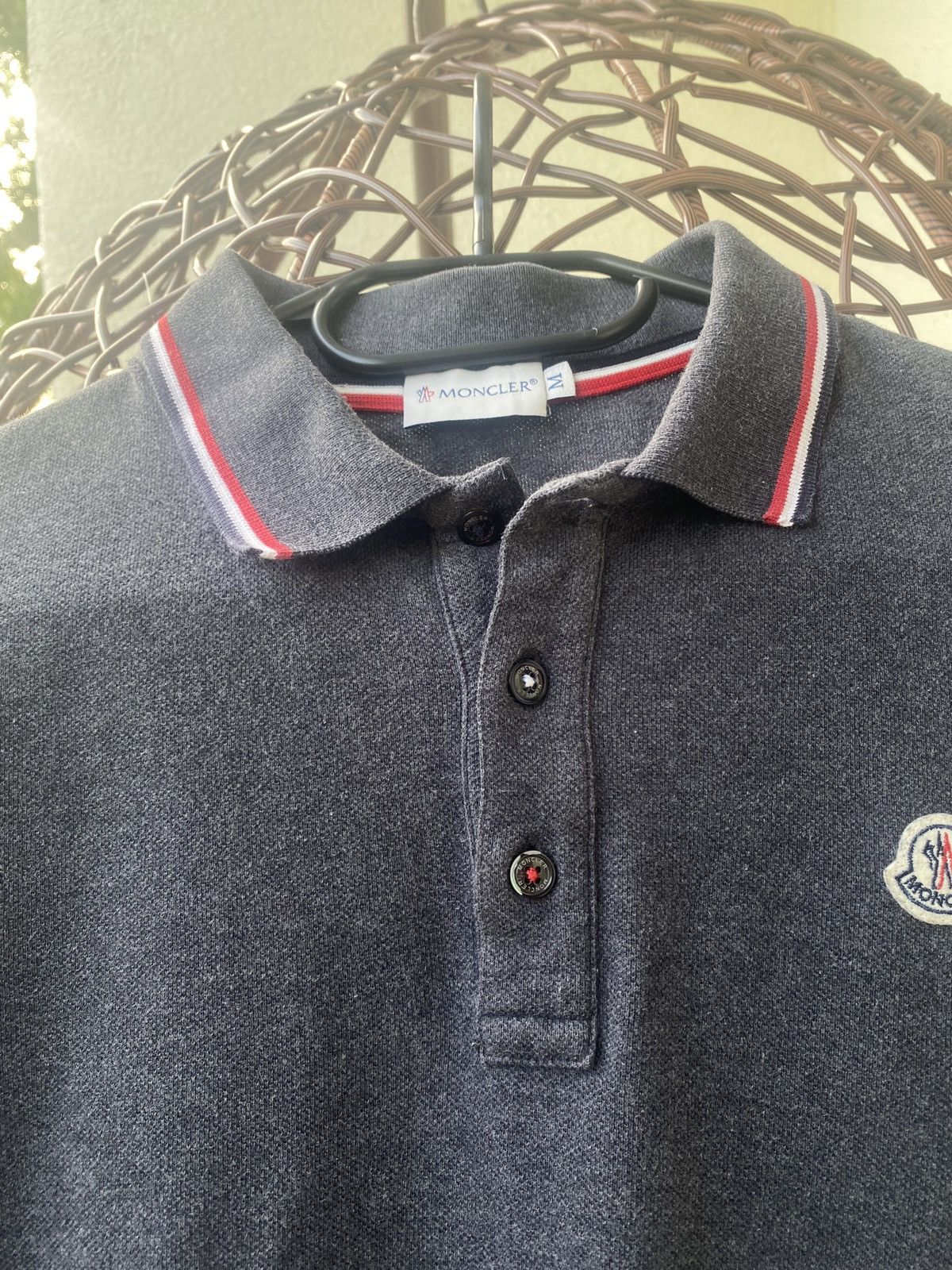Moncler Moncler lonsleeve polo luxury shirt Size US M / EU 48-50 / 2 - 8 Thumbnail