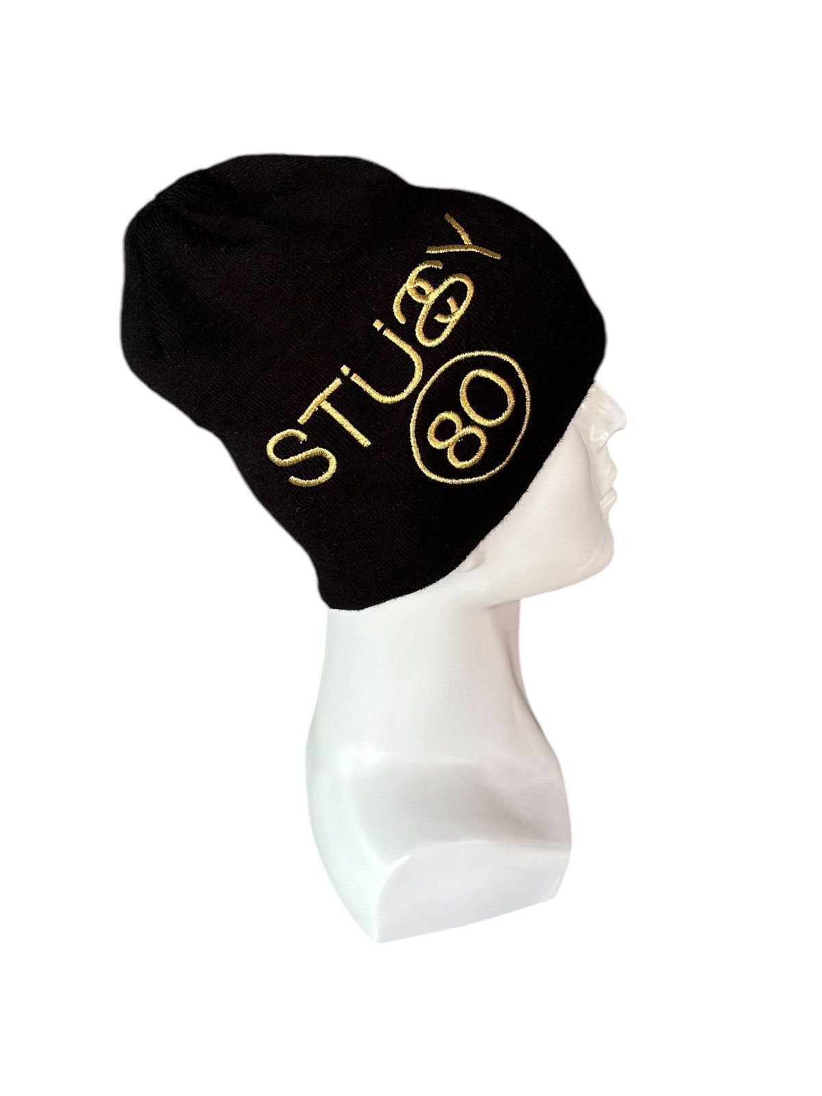 Stussy × Vintage Vtg STUSSY Big logo Beanie Hats Rare ☠️ Size ONE SIZE - 4 Thumbnail