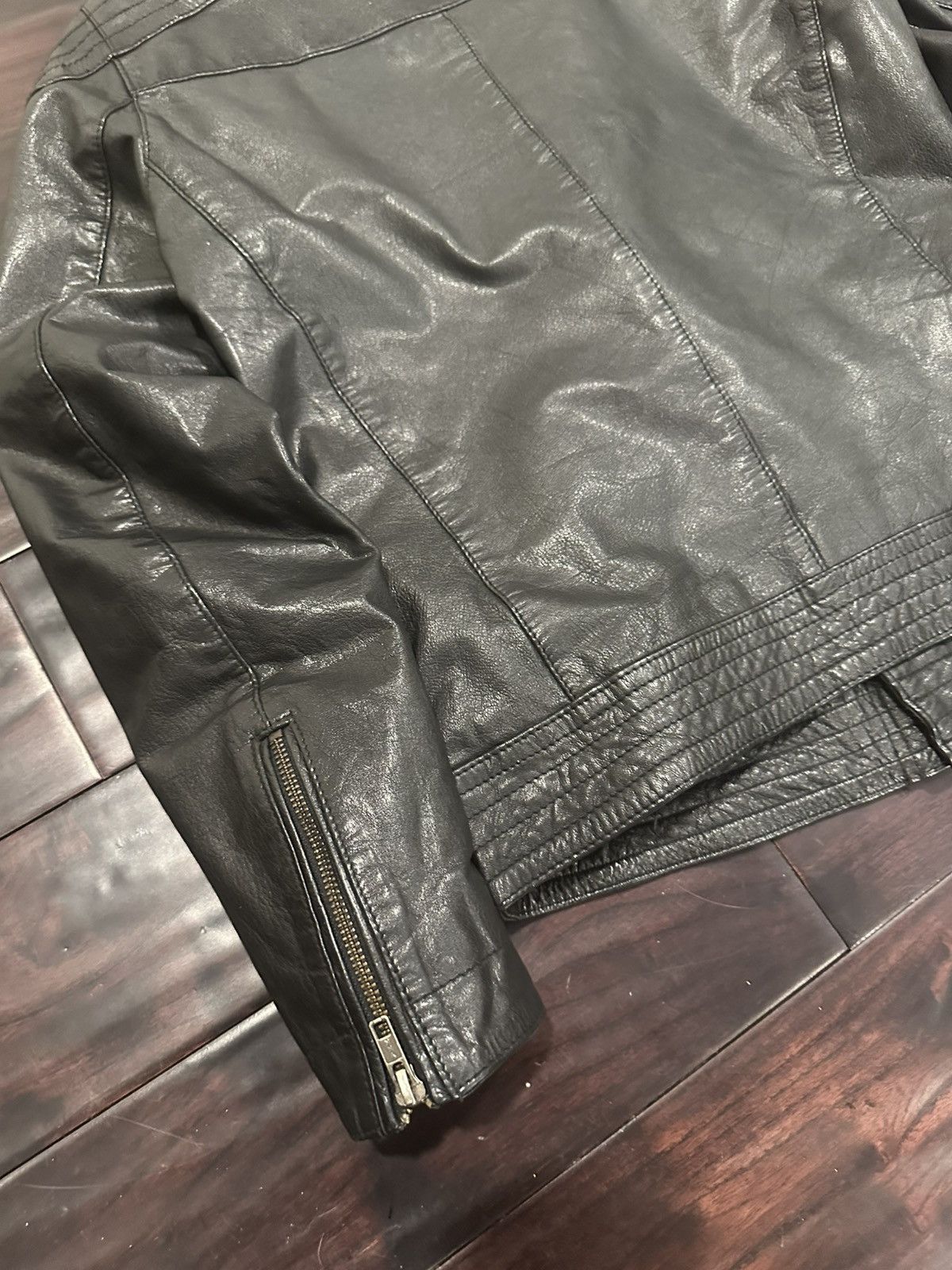 Asos Asos leather biker jacket Size US XS / EU 42 / 0 - 8 Thumbnail