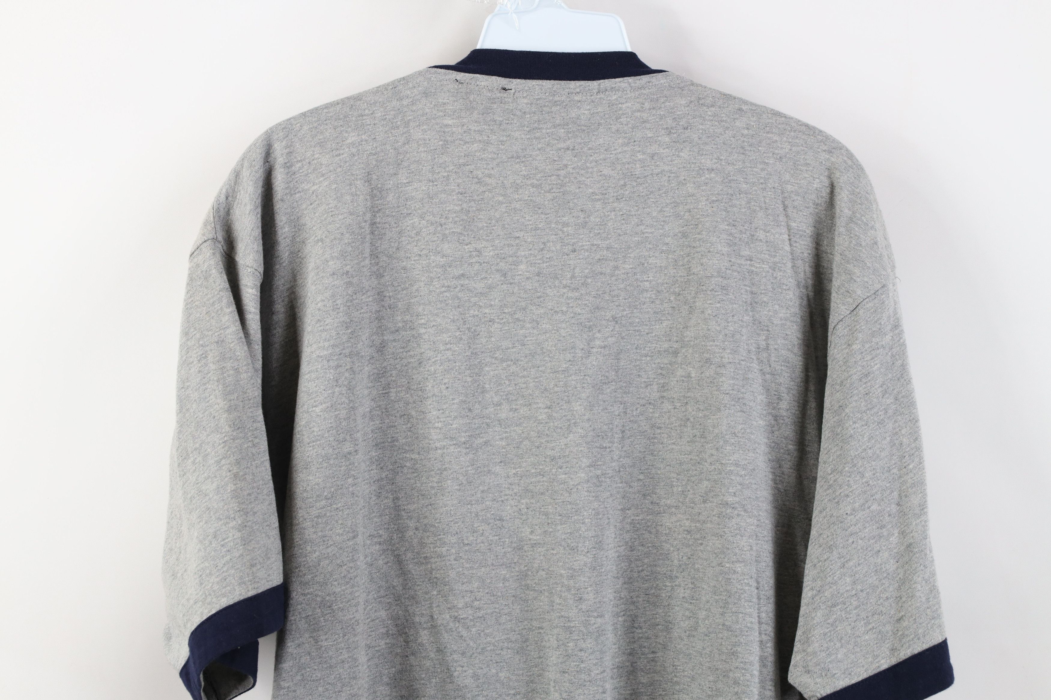 Vintage Vintage 90s Y2K Paco Jeans Graffiti Ringer T-Shirt Gray Size US M / EU 48-50 / 2 - 12 Thumbnail