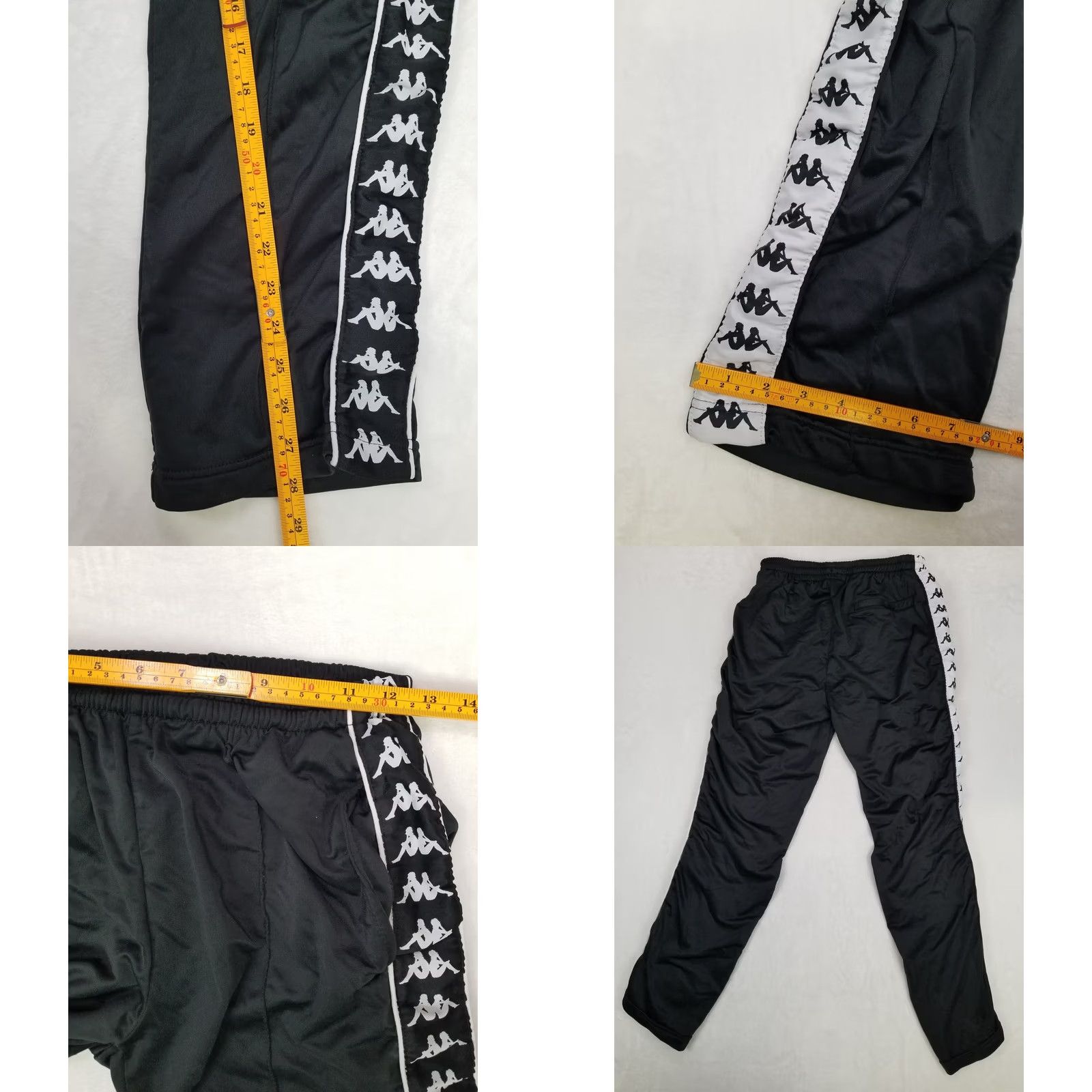 Kappa Kappa Black Track Pants Unisex Medium Jogger Classic Pants Athletic Size US 31 - 9 Thumbnail