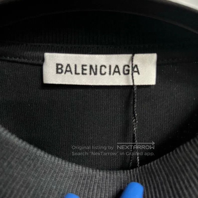 Balenciaga Balenciaga Black X Print Oversized Tee. Size US M / EU 48-50 / 2 - 3 Thumbnail
