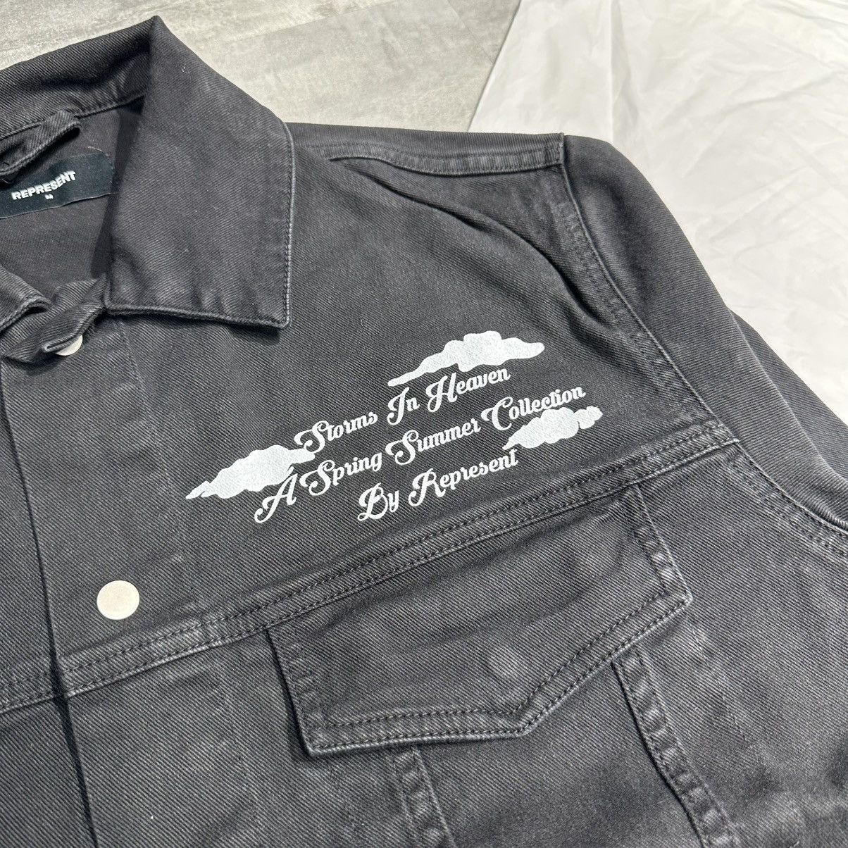 Represent Clo. Represent Storms In Heaven Denim Jacket Size US M / EU 48-50 / 2 - 2 Thumbnail